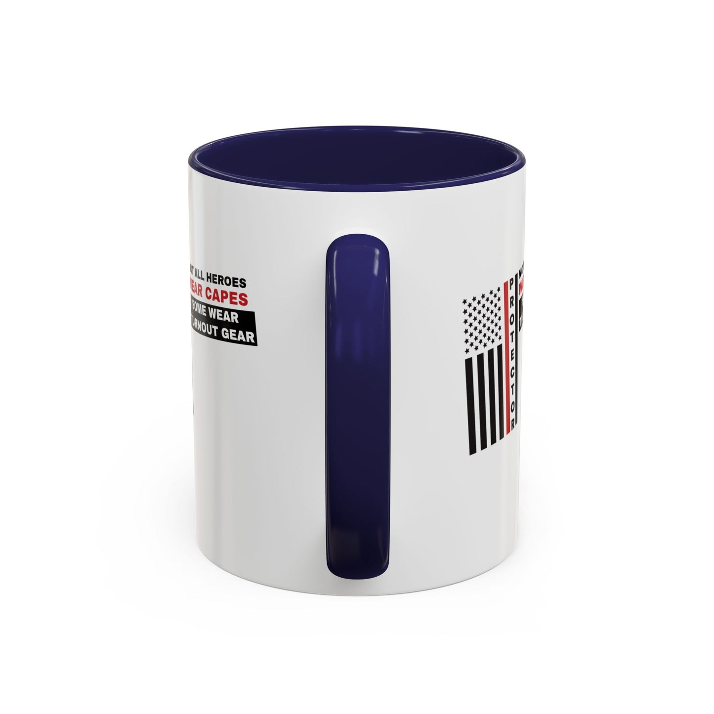Firefighter Accent Coffee Mug – Not all heroes wear capes—some wear turnout gear