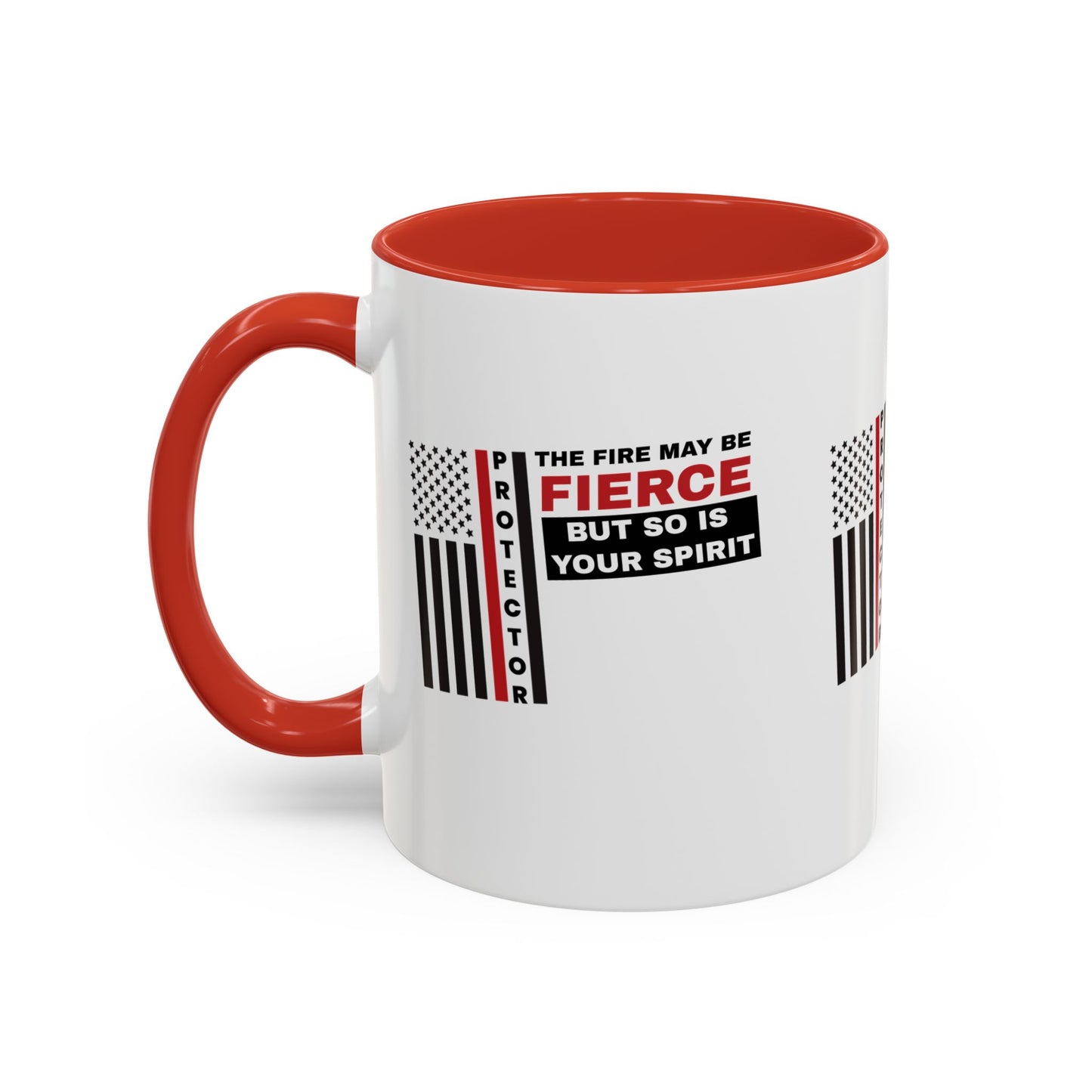 Firefighter Accent Coffee Mug – The fire may be fierce, but so is your spirit