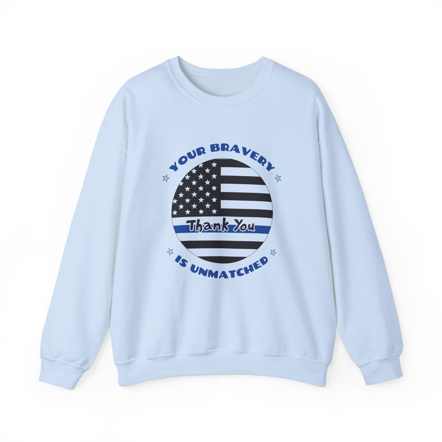 Police Unisex Heavy Blend Crewneck Sweatshirt – Your bravery is unmatched