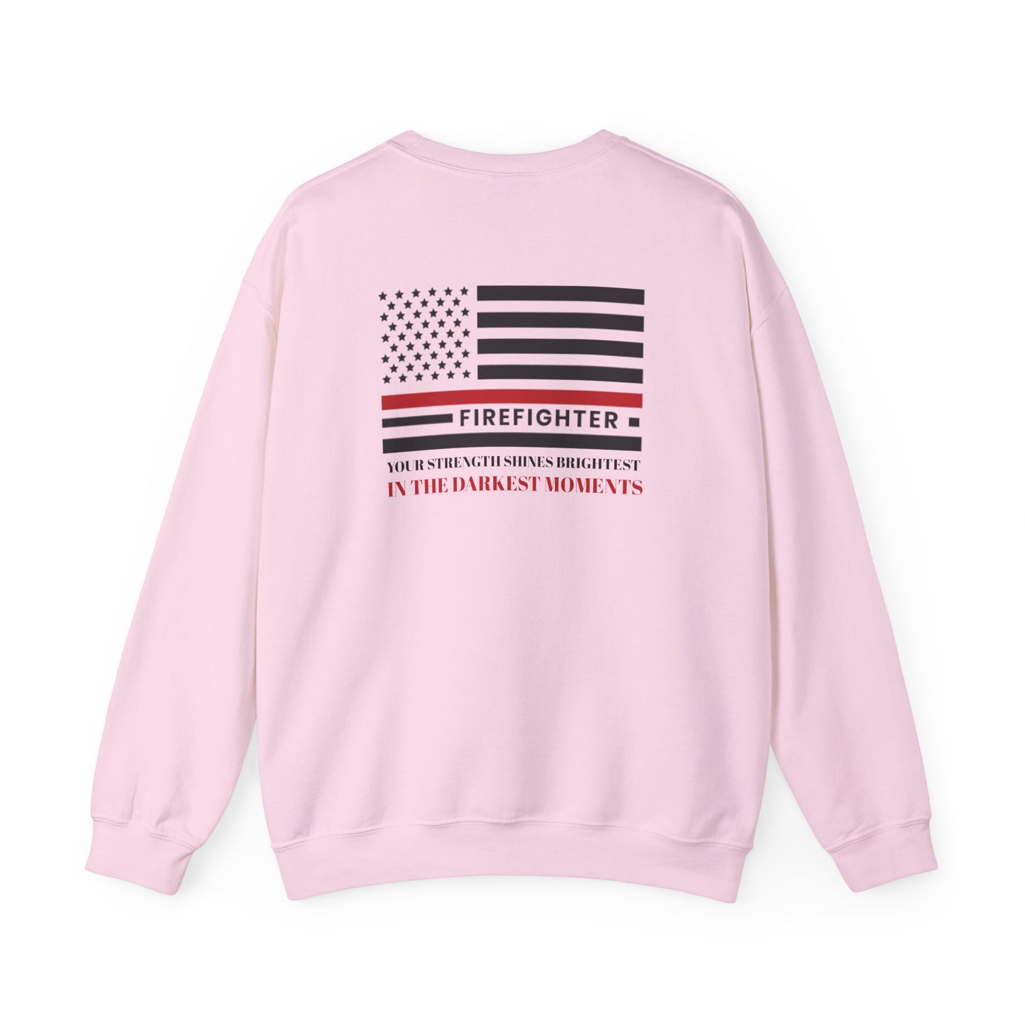 Firefighter Unisex Heavy Blend Crewneck Sweatshirt – Your strength shines brightest in the darkest moments