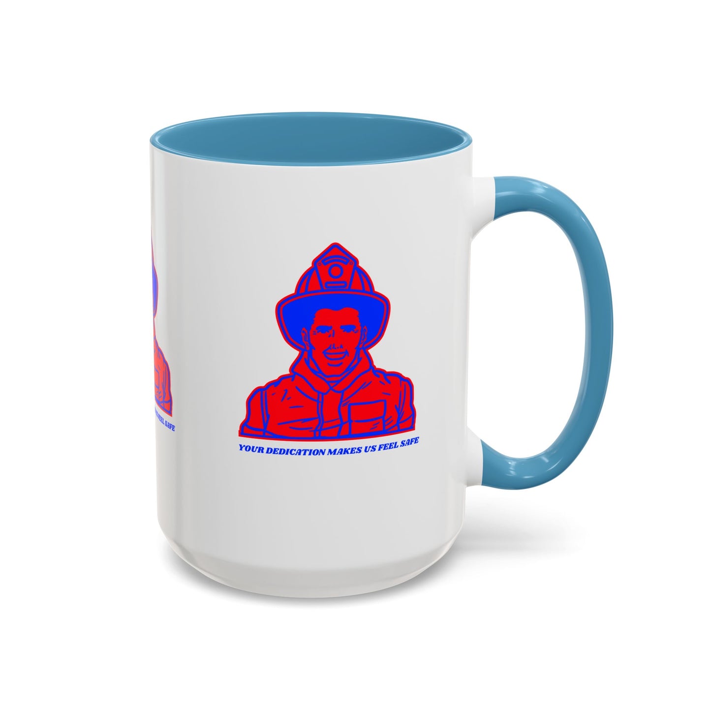 Firefighter Accent Coffee Mug – Your dedication makes us feel safe