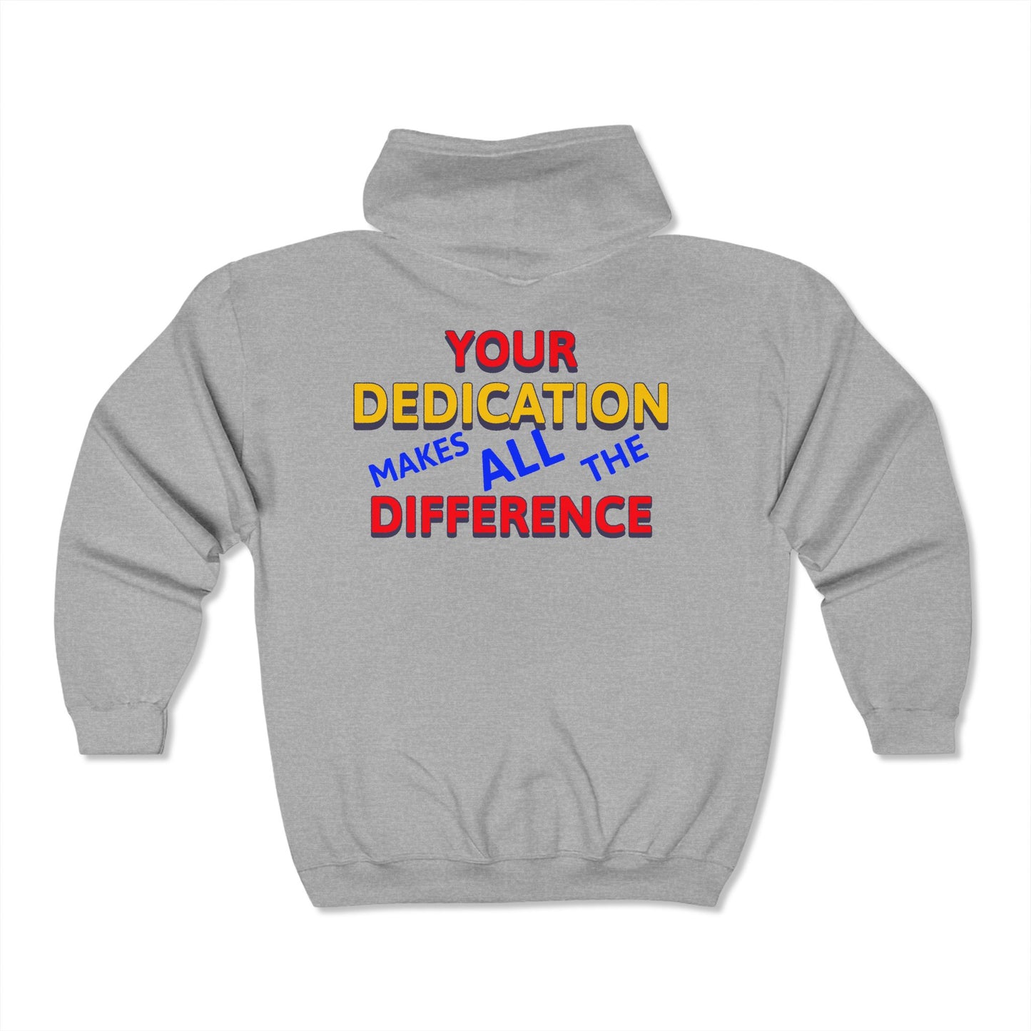 EMS Unisex Full Zip Hooded Sweatshirt – Your dedication makes all the difference