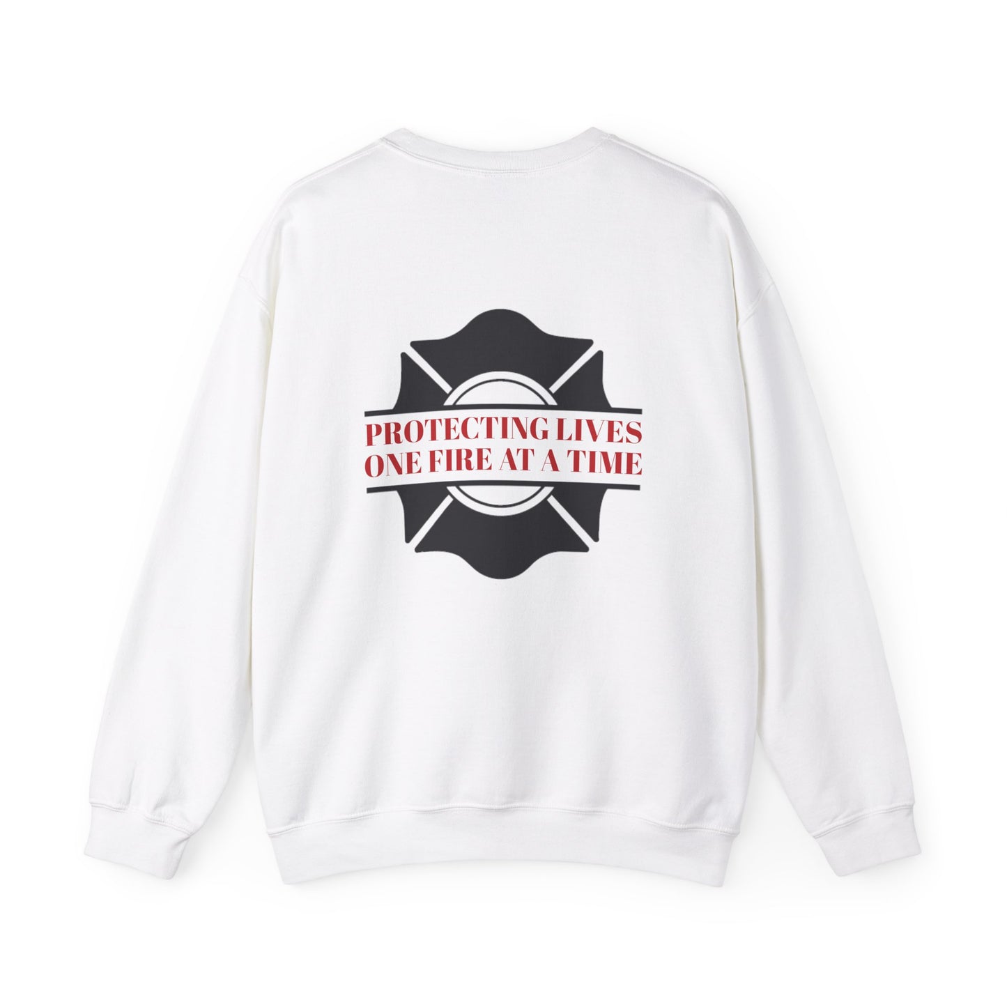Firefighter Unisex Heavy Blend Crewneck Sweatshirt – Protecting lives, one fire at a time