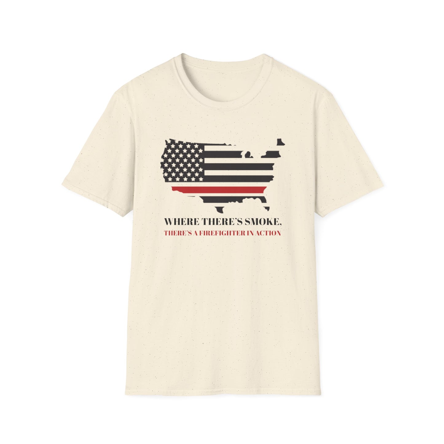 Firefighter Softstyle T-Shirt – Where there’s smoke, there’s a firefighter in action
