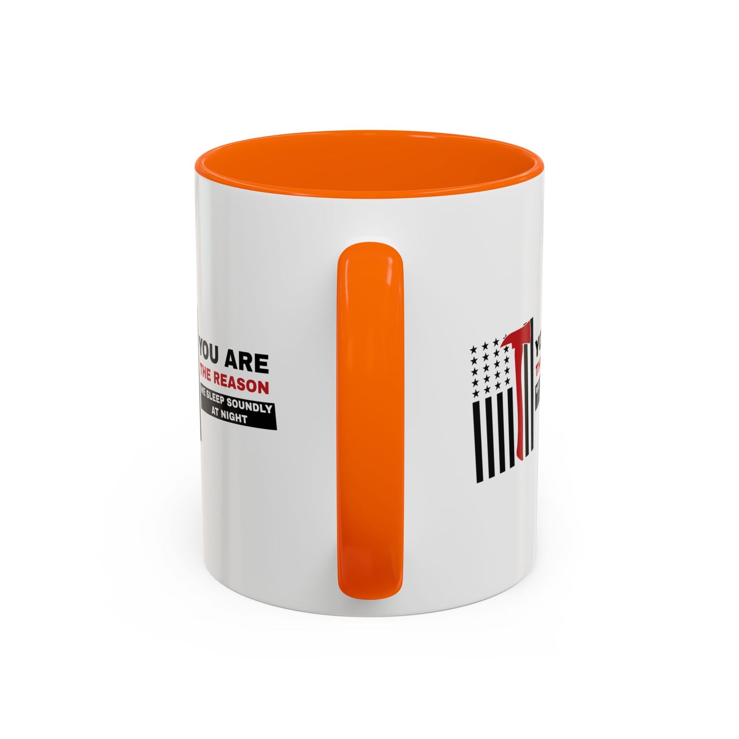 Firefighter Accent Coffee Mug – You are the reason we sleep soundly at night