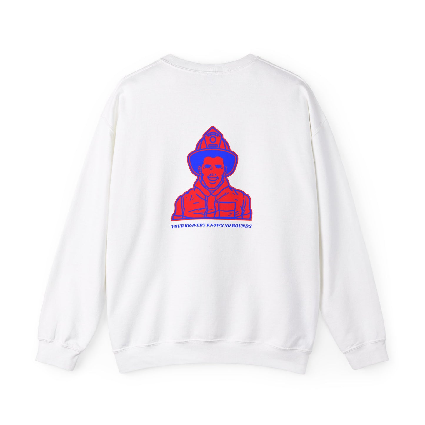 Firefighter Unisex Heavy Blend Crewneck Sweatshirt – Your bravery knows no bounds