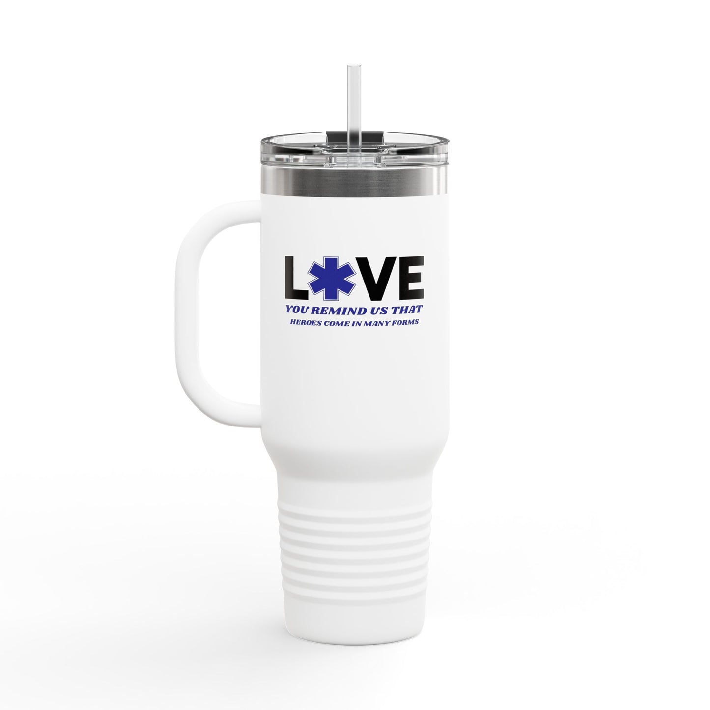 EMS Insulated Travel Mug, 40oz - You remind us that heroes come in many forms
