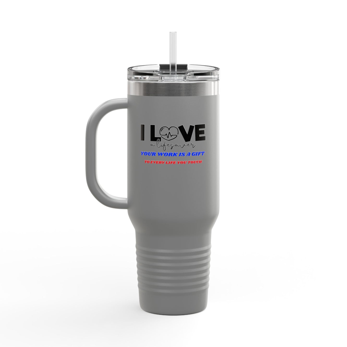 EMS Insulated Travel Mug, 40oz - Your work is a gift to every life you touch