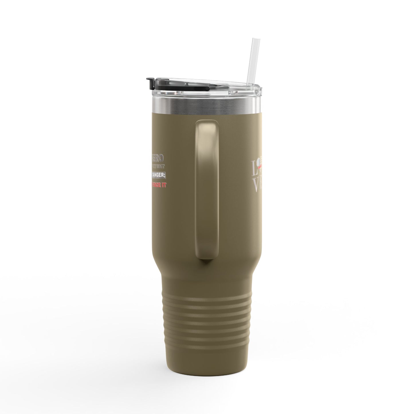 Firefighter Insulated Travel Mug, 40oz – A hero does not wait for danger; they face it