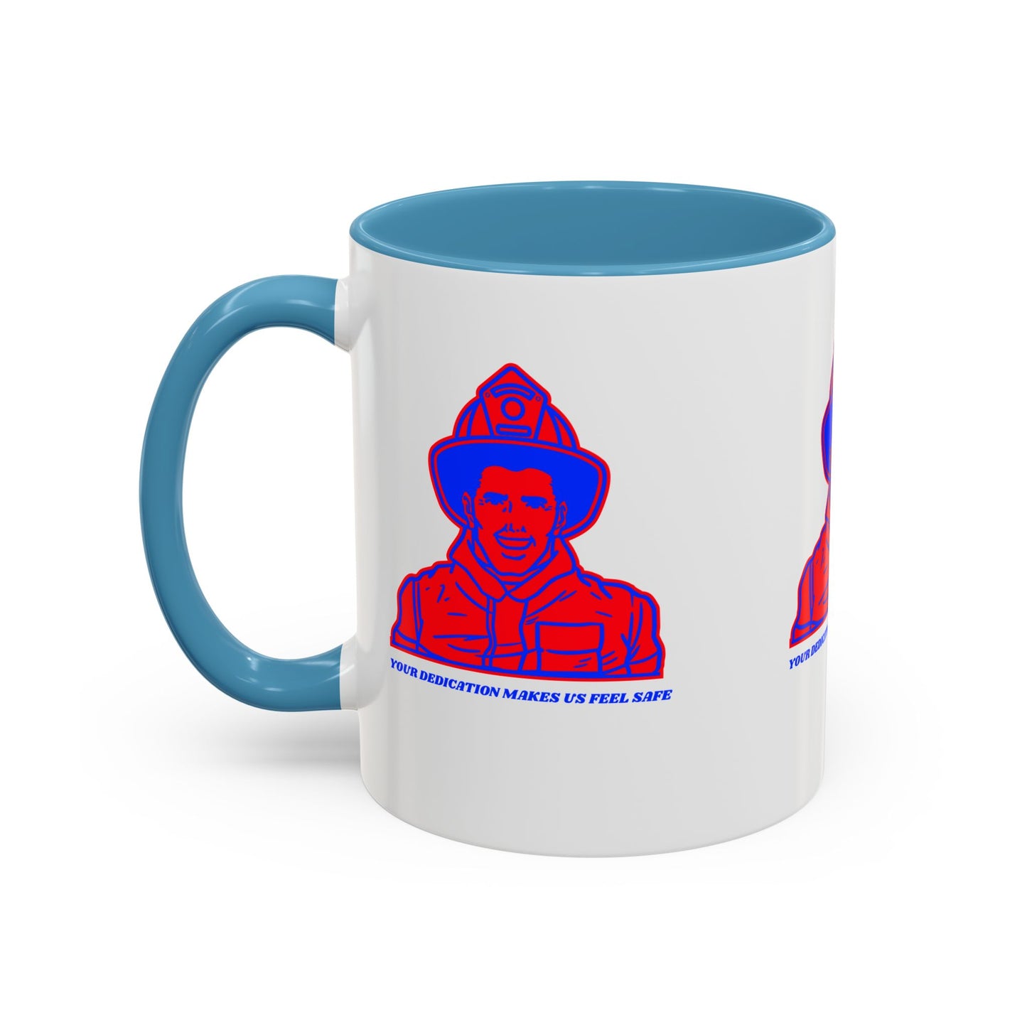 Firefighter Accent Coffee Mug – Your dedication makes us feel safe