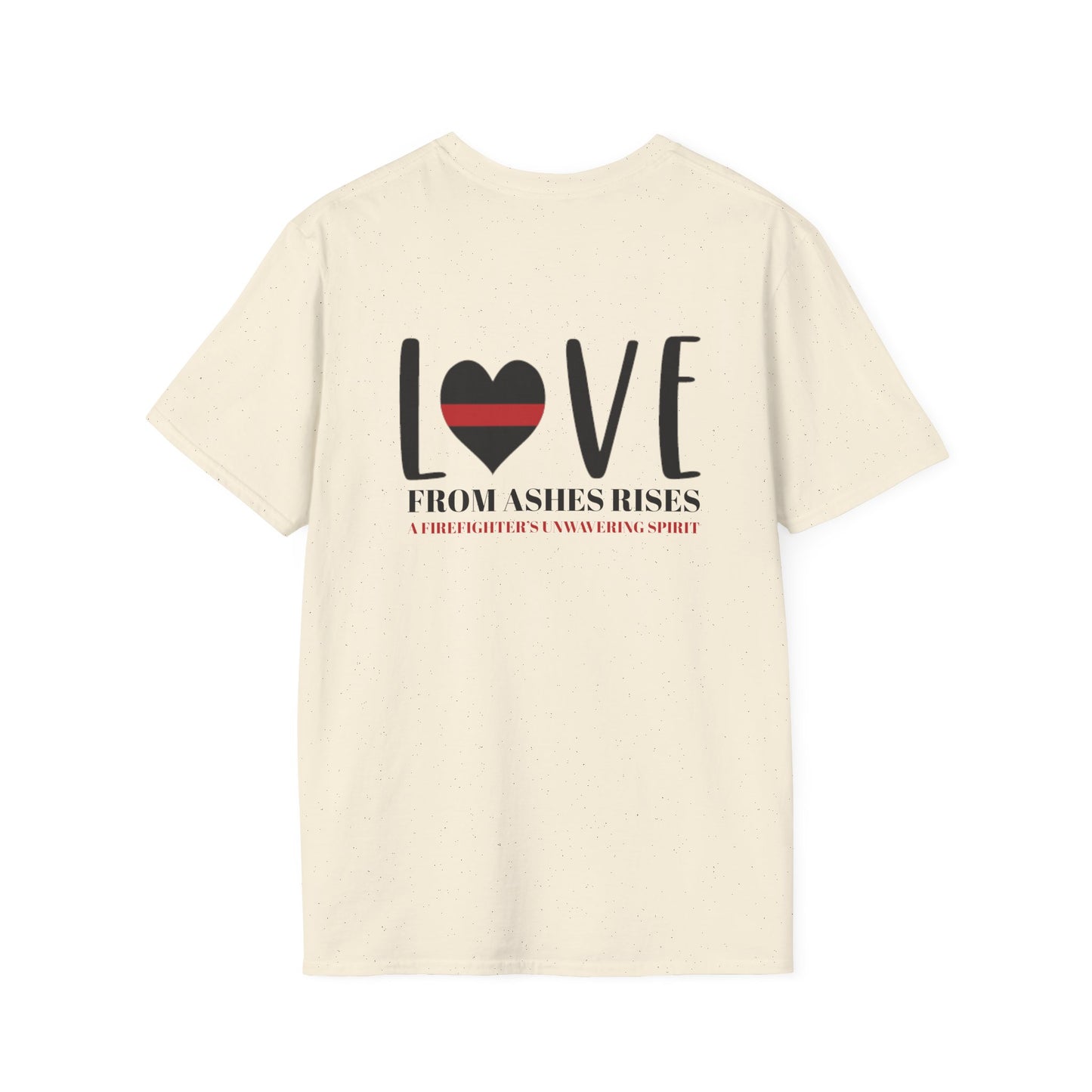 Firefighter Softstyle T-Shirt – From ashes rises a firefighter’s unwavering spirit