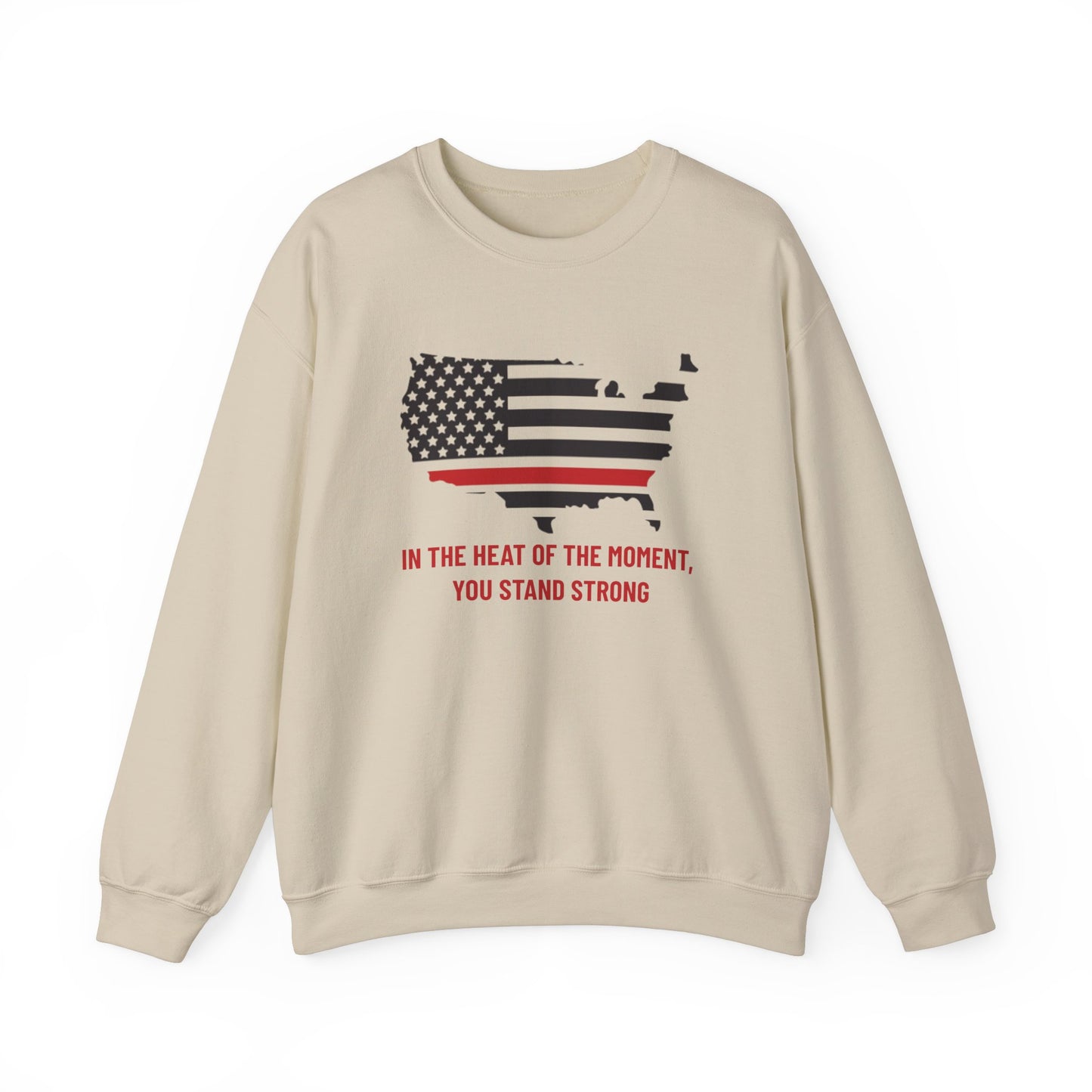 Firefighter Unisex Heavy Blend Crewneck Sweatshirt – In the heat of the moment, you stand strong