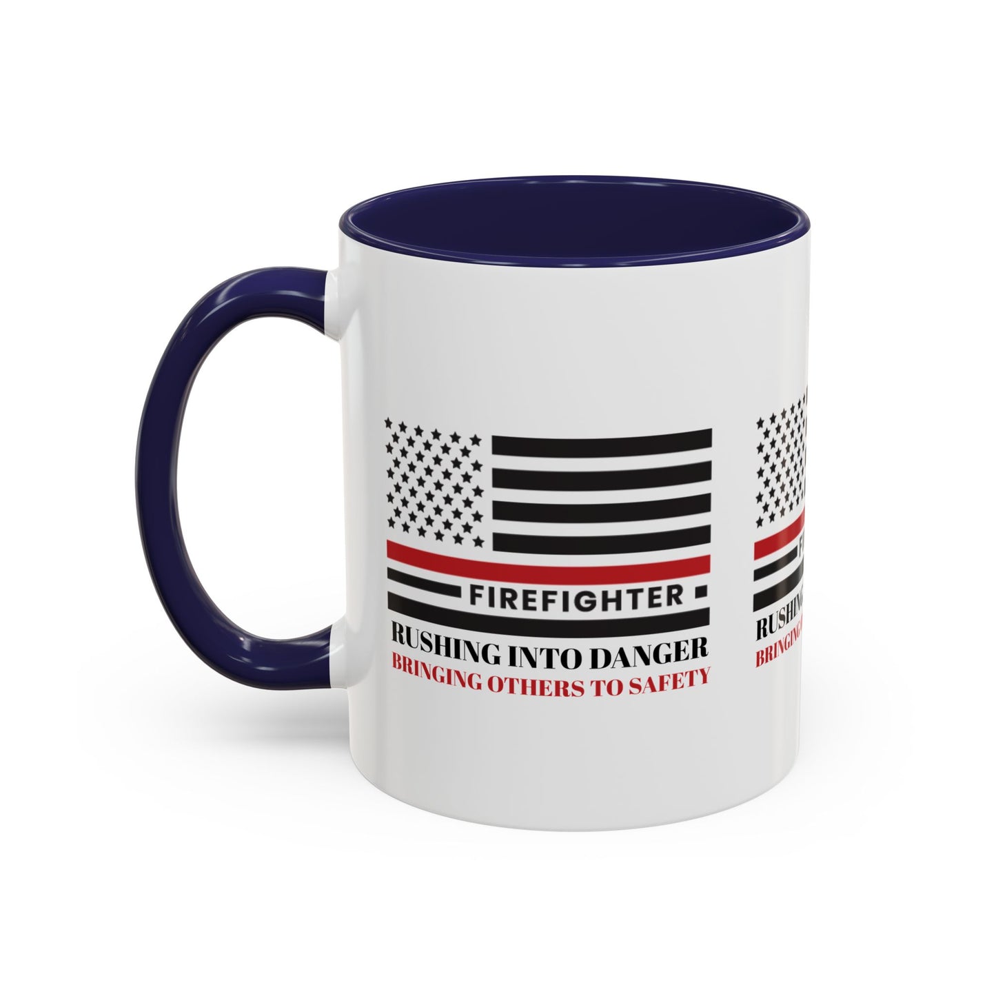 Firefighter Accent Coffee Mug – Rushing into danger, bringing others to safety
