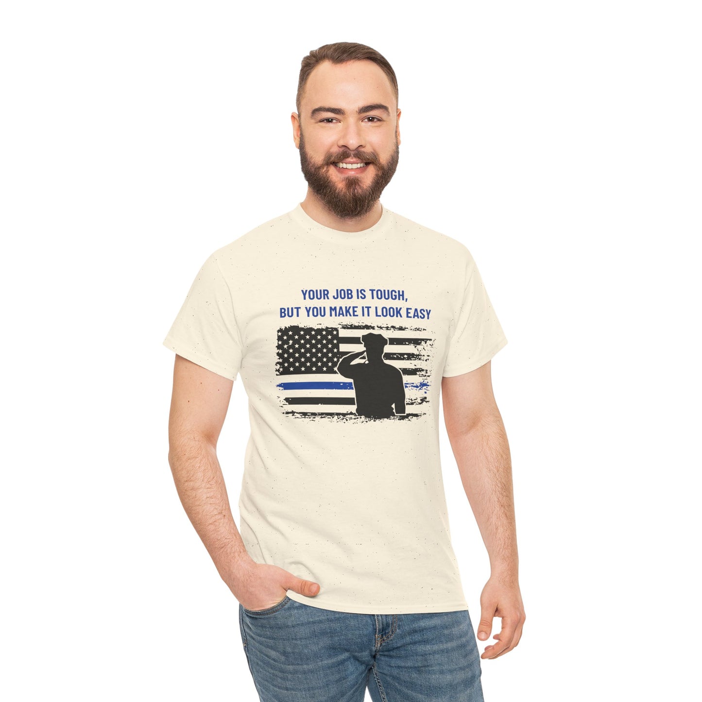 Police Heavy Cotton Tee – Your job is tough, but you make it look easy
