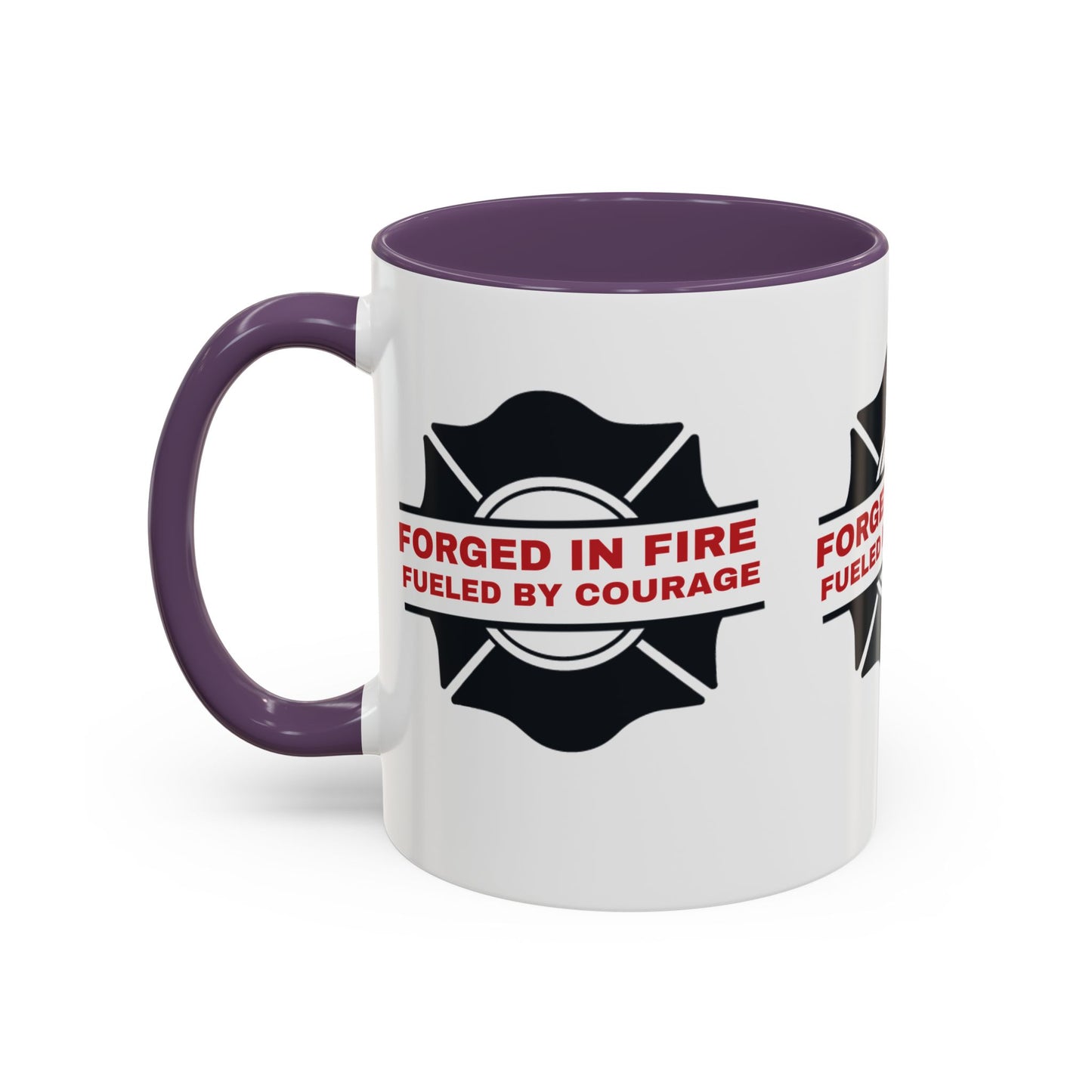 Firefighter Accent Coffee Mug – Forged in fire, fueled by courage