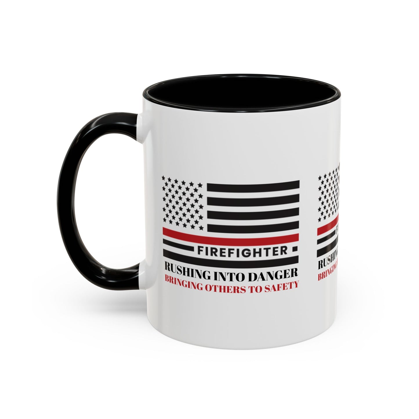 Firefighter Accent Coffee Mug – Rushing into danger, bringing others to safety