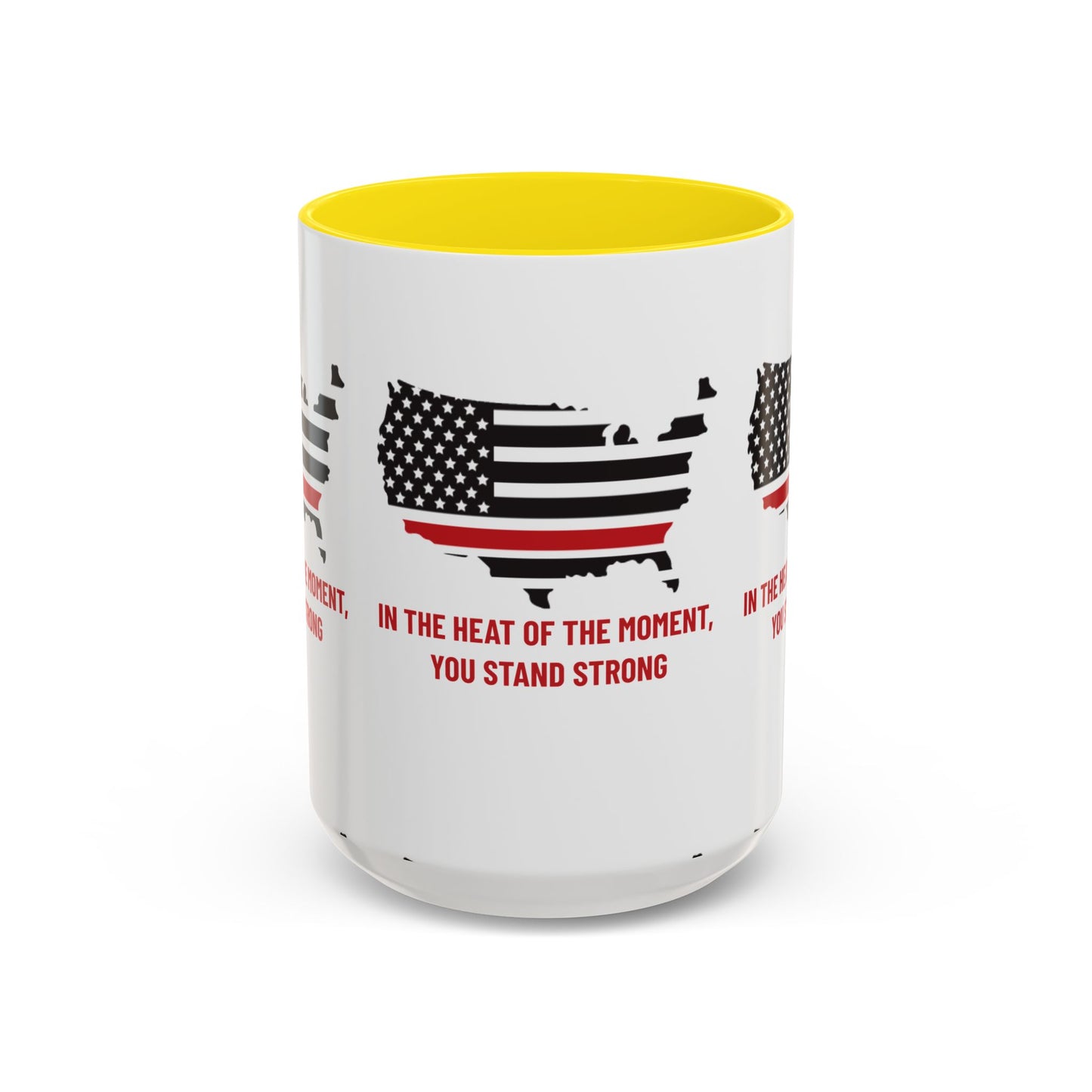 Firefighter Accent Coffee Mug – In the heat of the moment, you stand strong