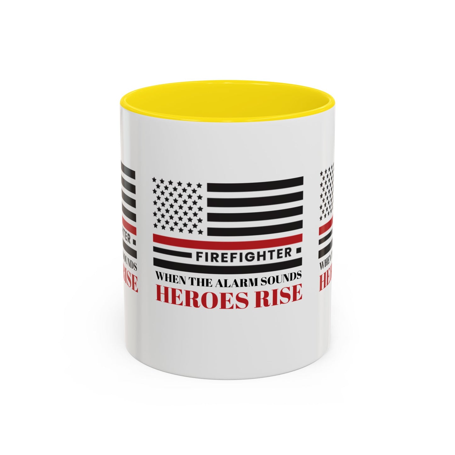 Firefighter Accent Coffee Mug – When the alarm sounds, heroes rise