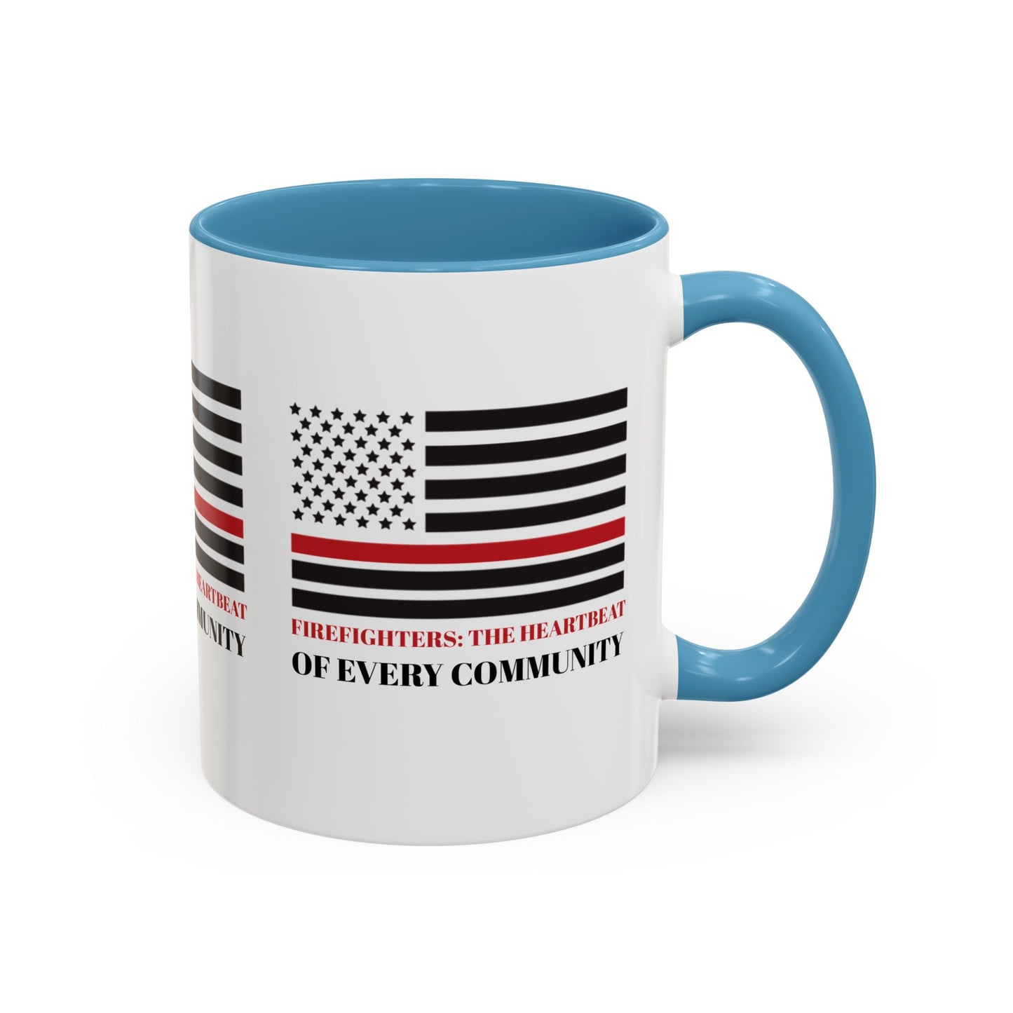Firefighter Accent Coffee Mug – Firefighters: The heartbeat of every community