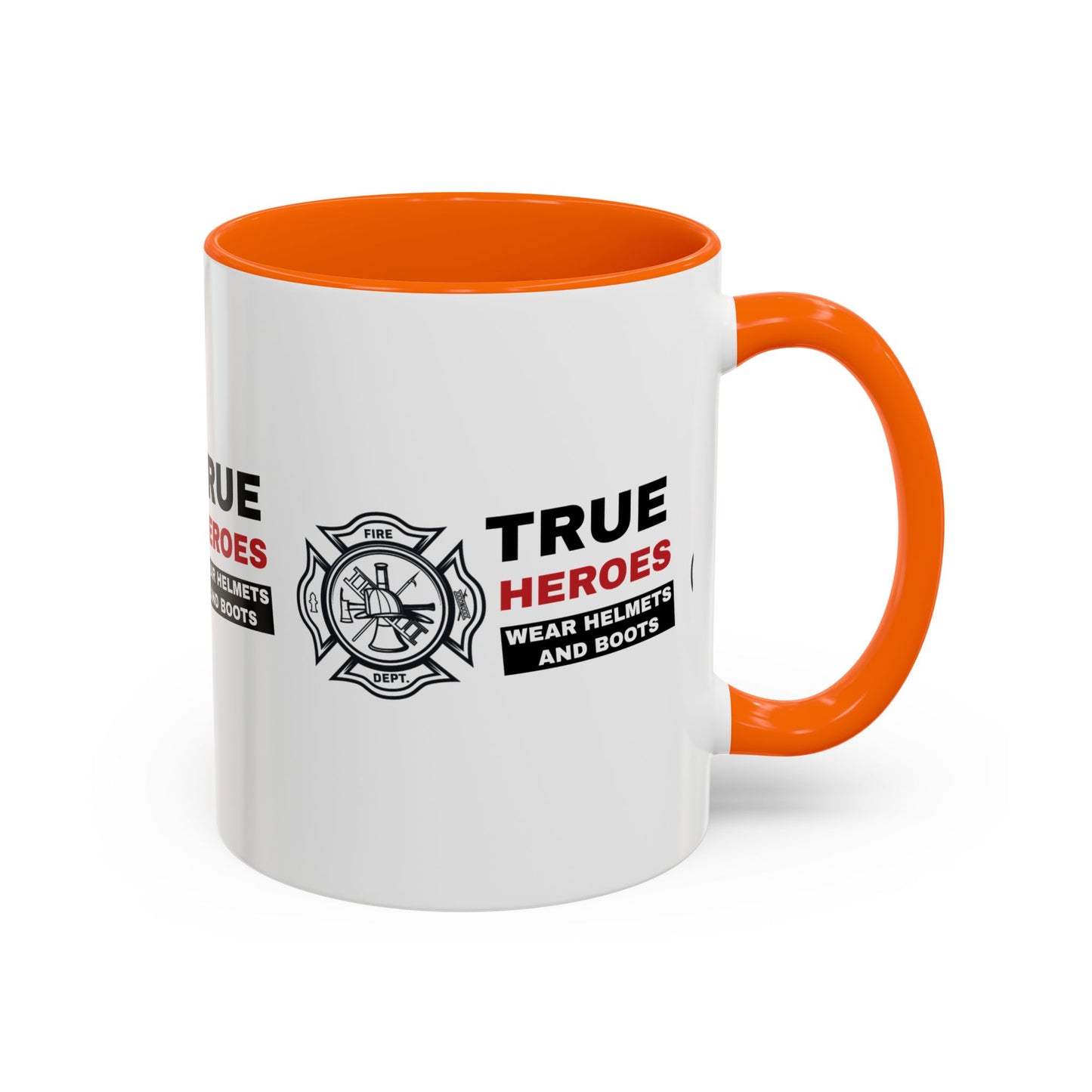 Firefighter Accent Coffee Mug – True heroes wear helmets and boots