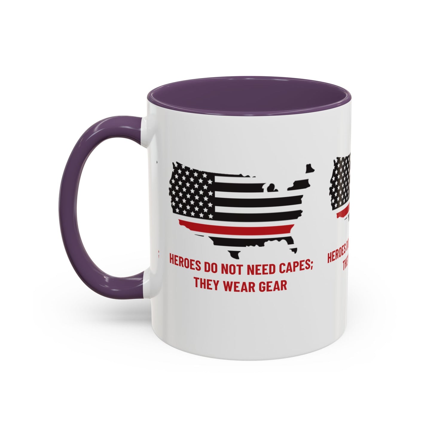 Firefighter Accent Coffee Mug – Heroes do not need capes; they wear gear