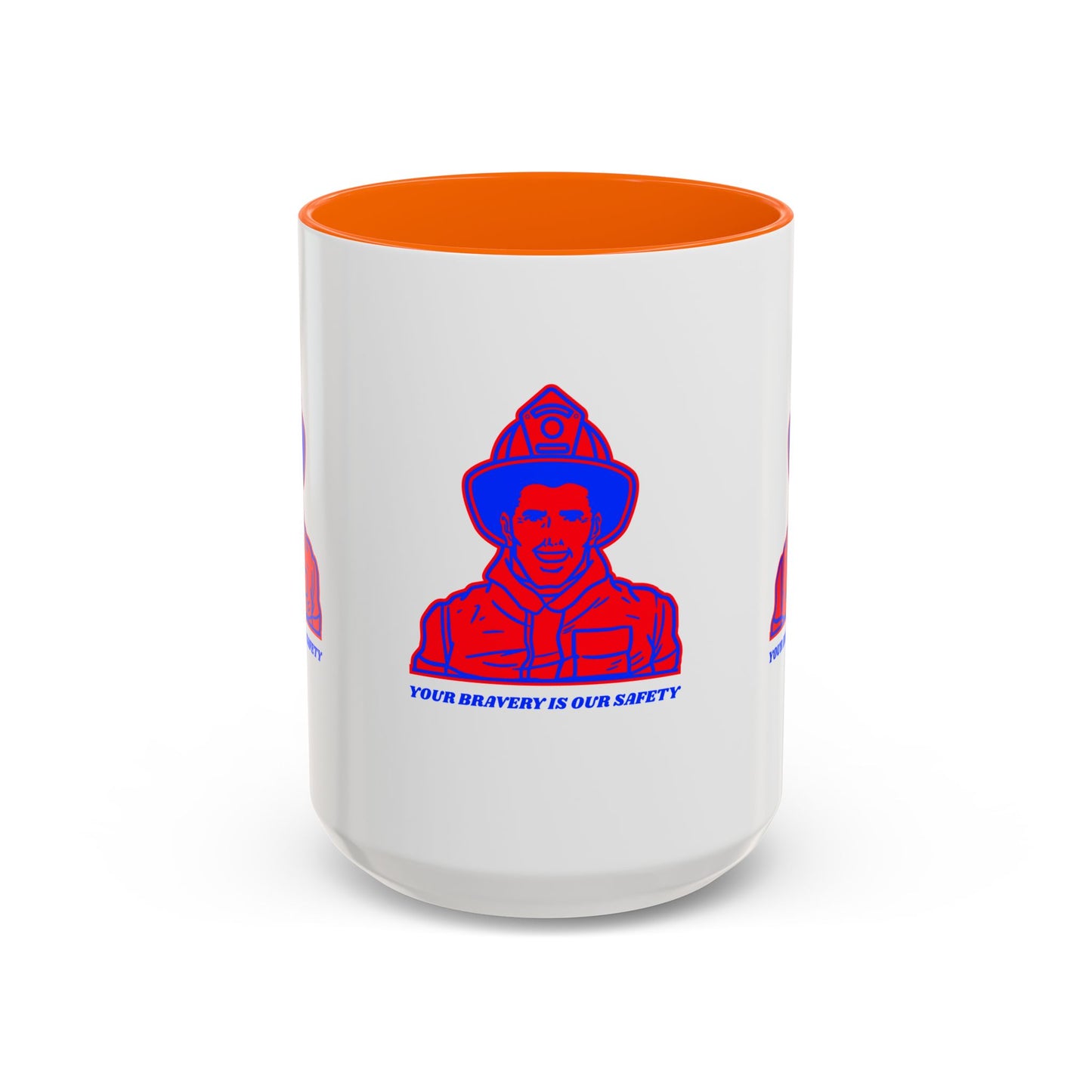 Firefighter Accent Coffee Mug – Your bravery is our safety