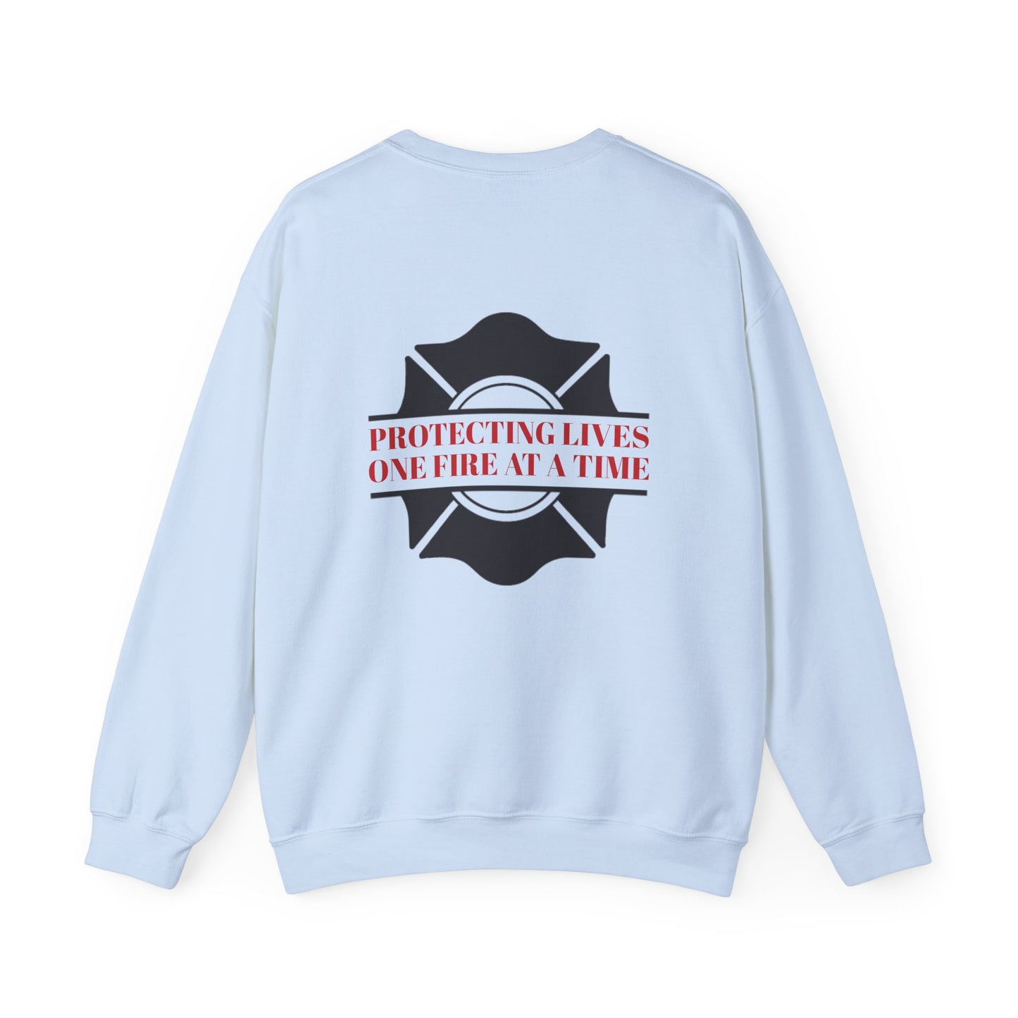 Firefighter Unisex Heavy Blend Crewneck Sweatshirt – Protecting lives, one fire at a time