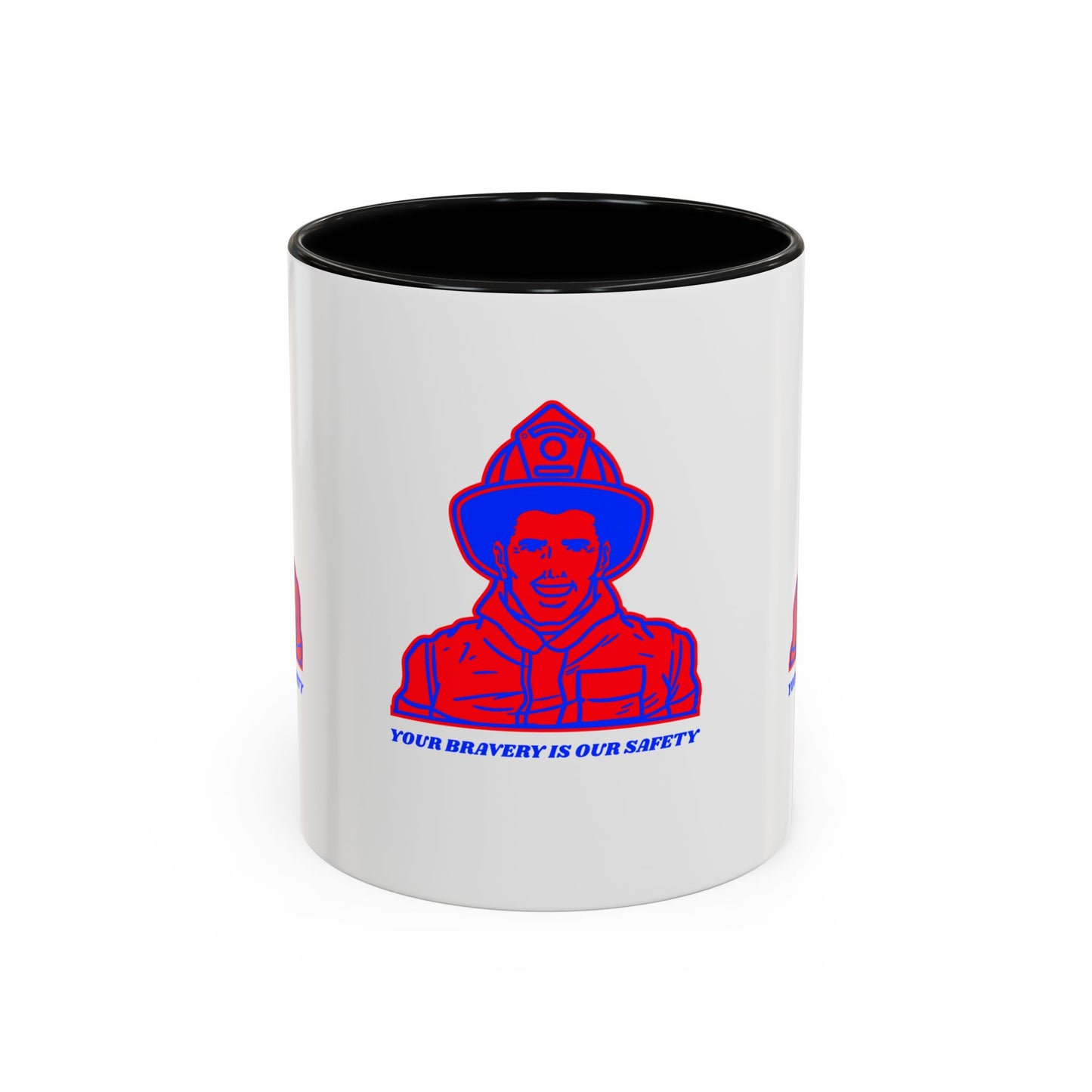 Firefighter Accent Coffee Mug – Your bravery is our safety