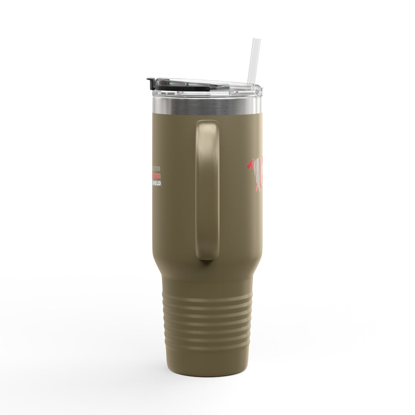 Firefighter Insulated Travel Mug, 40oz – Thank you for being our shield