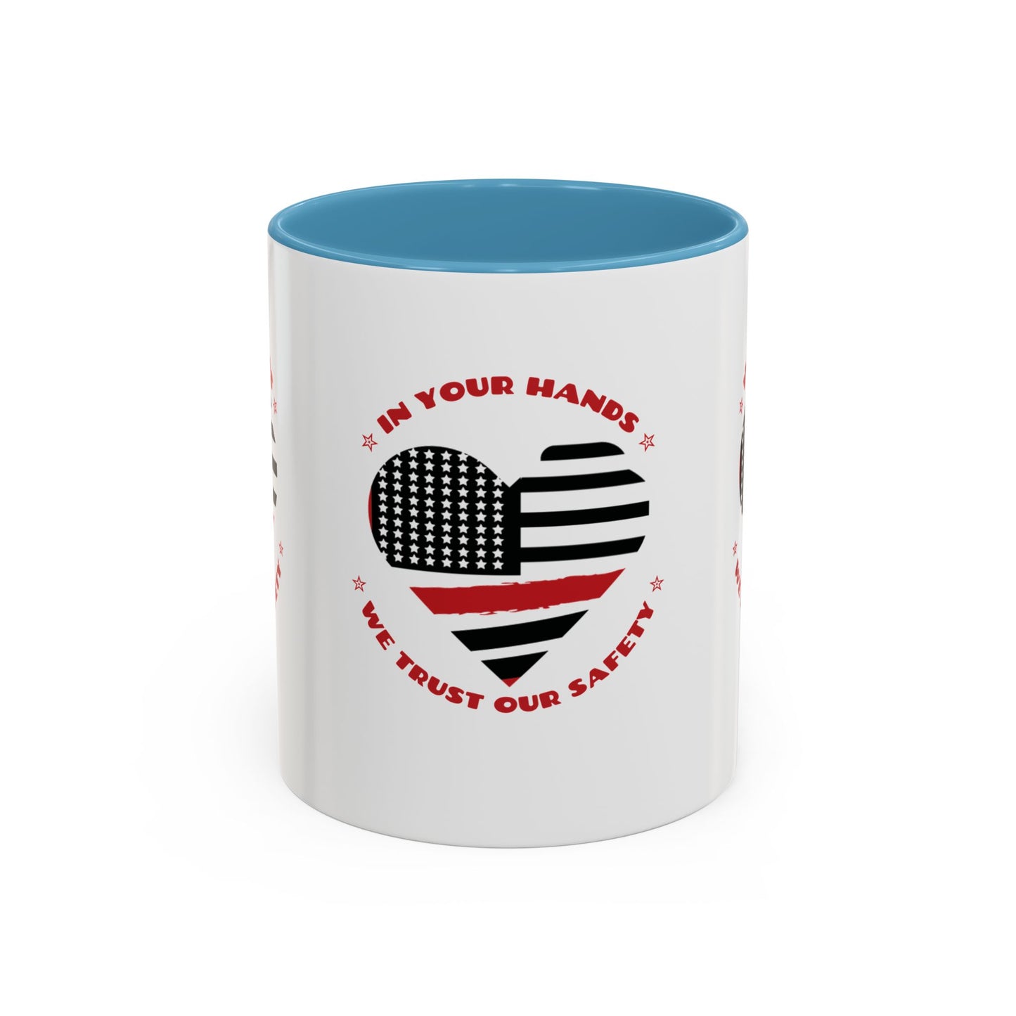 Firefighter Accent Coffee Mug – In your hands, we trust our safety