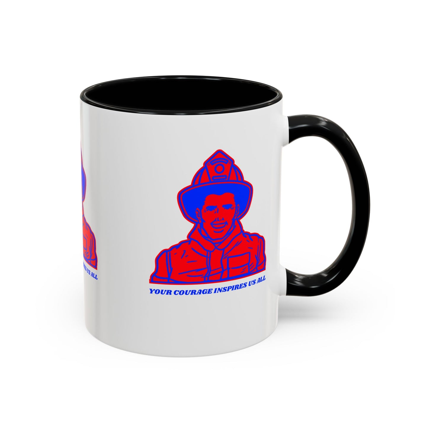 Firefighter Accent Coffee Mug – Your courage inspires us all