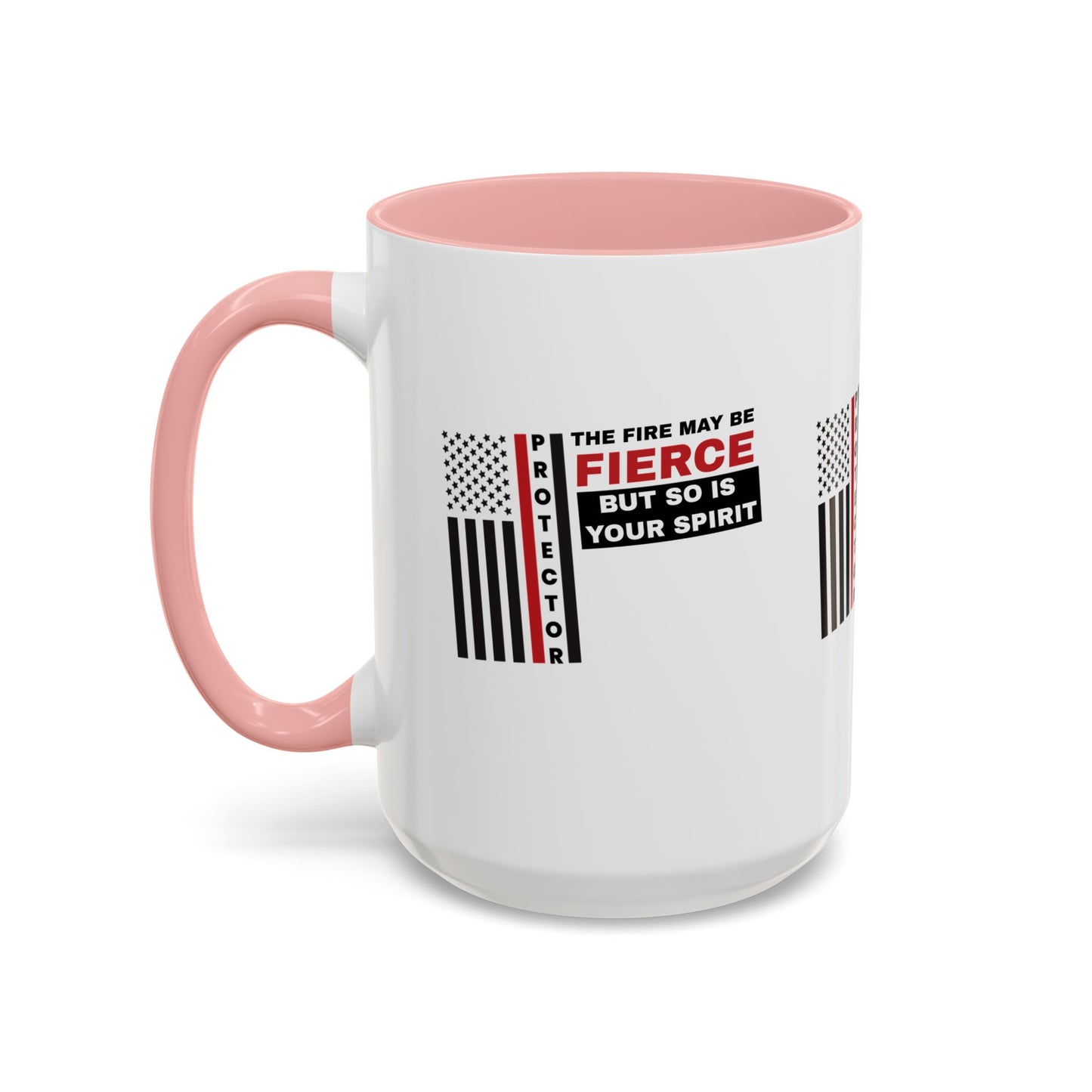 Firefighter Accent Coffee Mug – The fire may be fierce, but so is your spirit