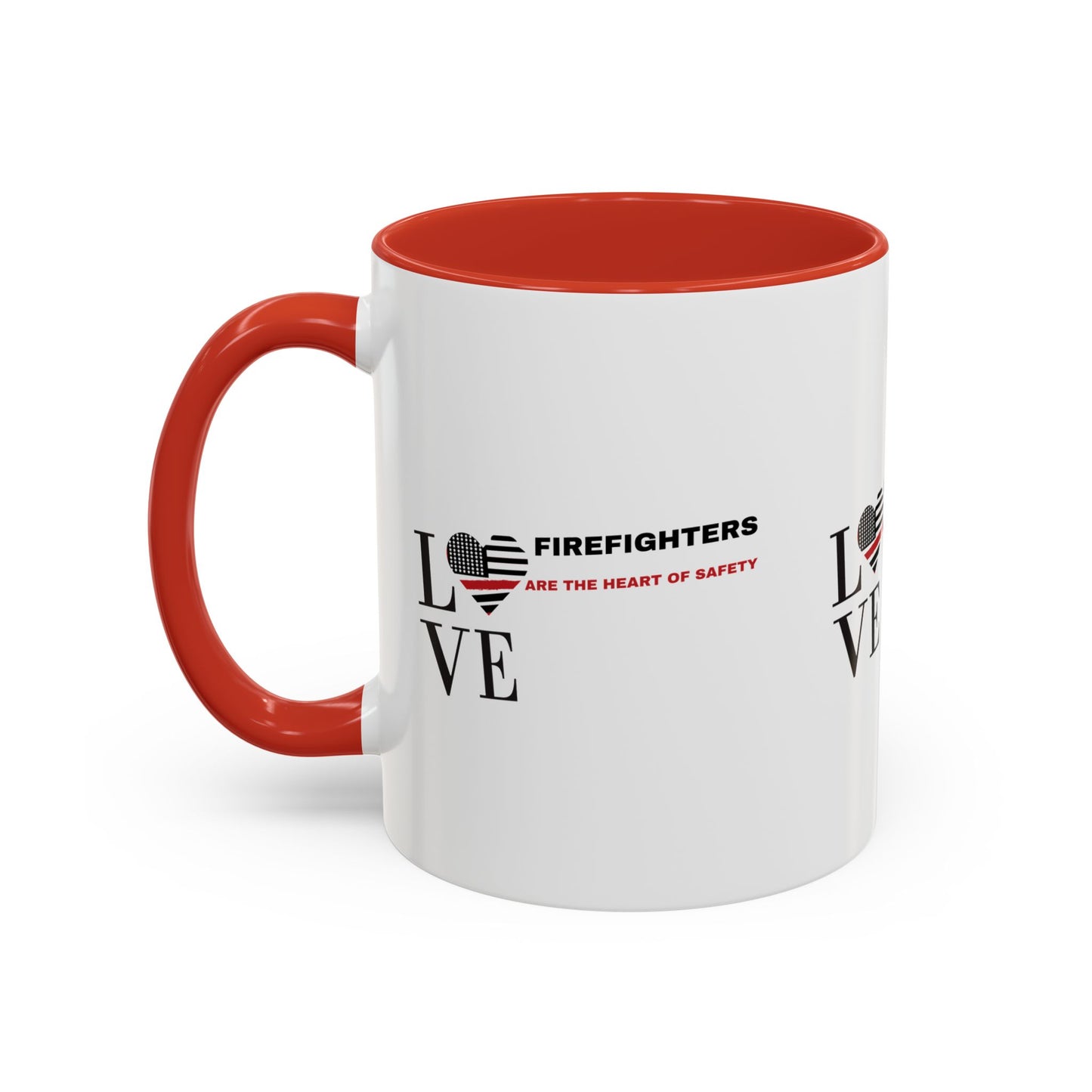 Firefighter Accent Coffee Mug – Firefighters are the heart of safety
