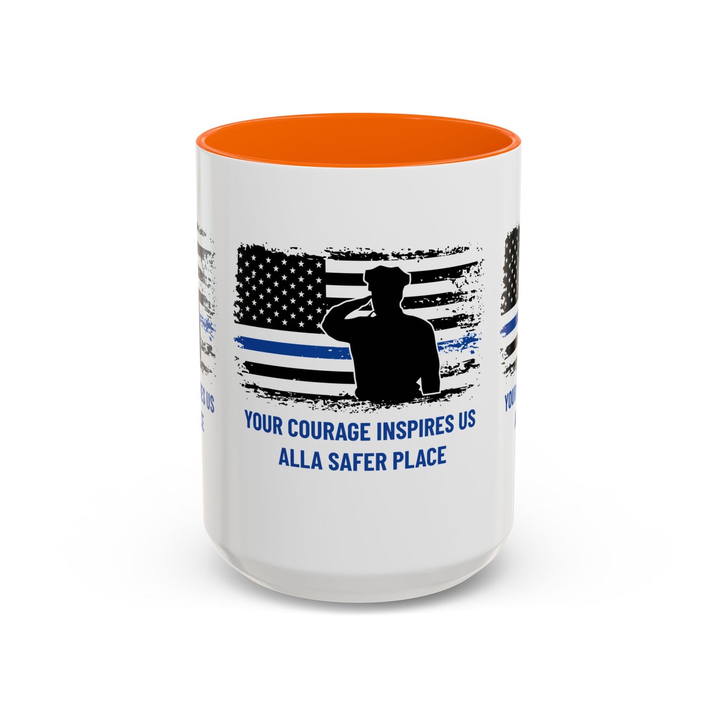 Police Accent Coffee Mug – Your courage inspires us all