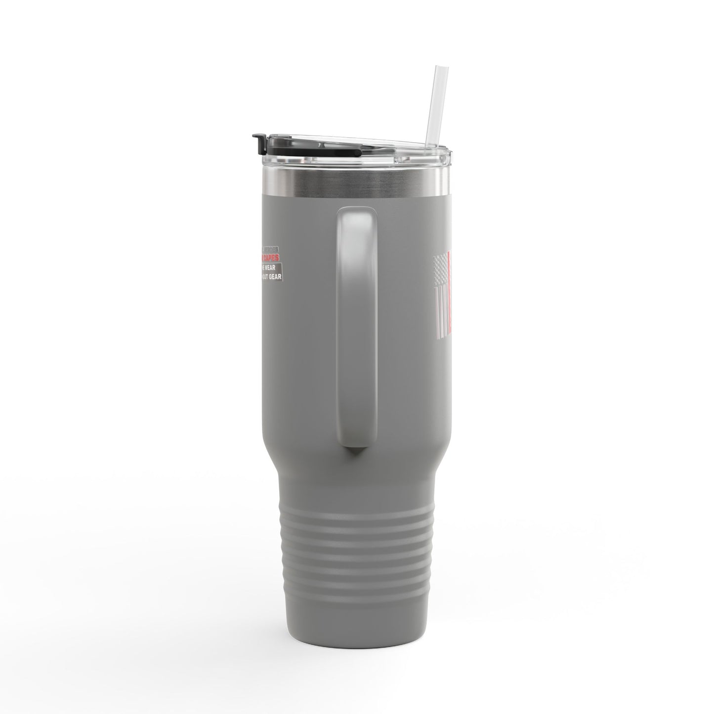 Firefighter Insulated Travel Mug, 40oz – Not all heroes wear capes—some wear turnout gear