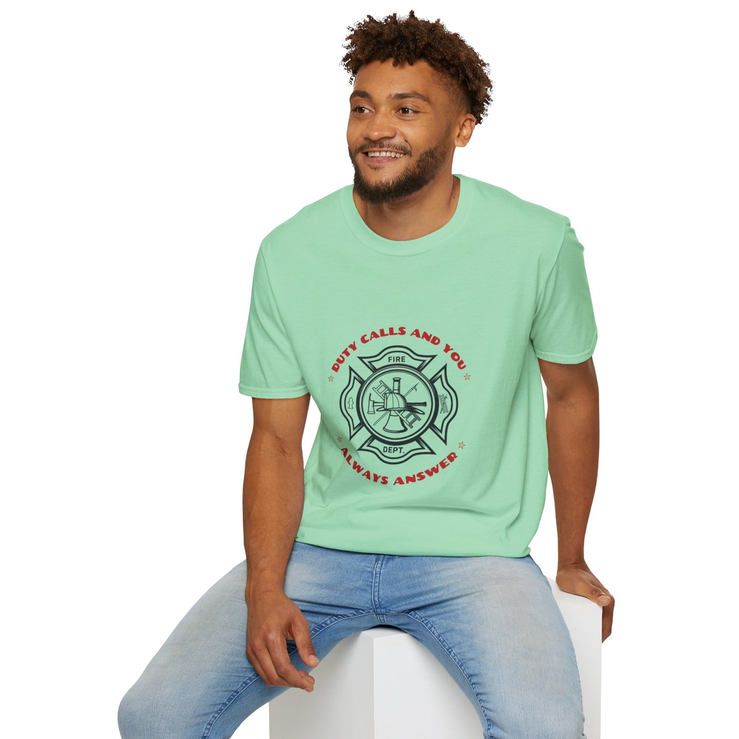 Firefighter Softstyle T-Shirt – Duty calls, and you always answer