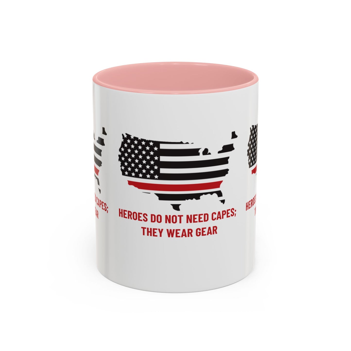 Firefighter Accent Coffee Mug – Heroes do not need capes; they wear gear
