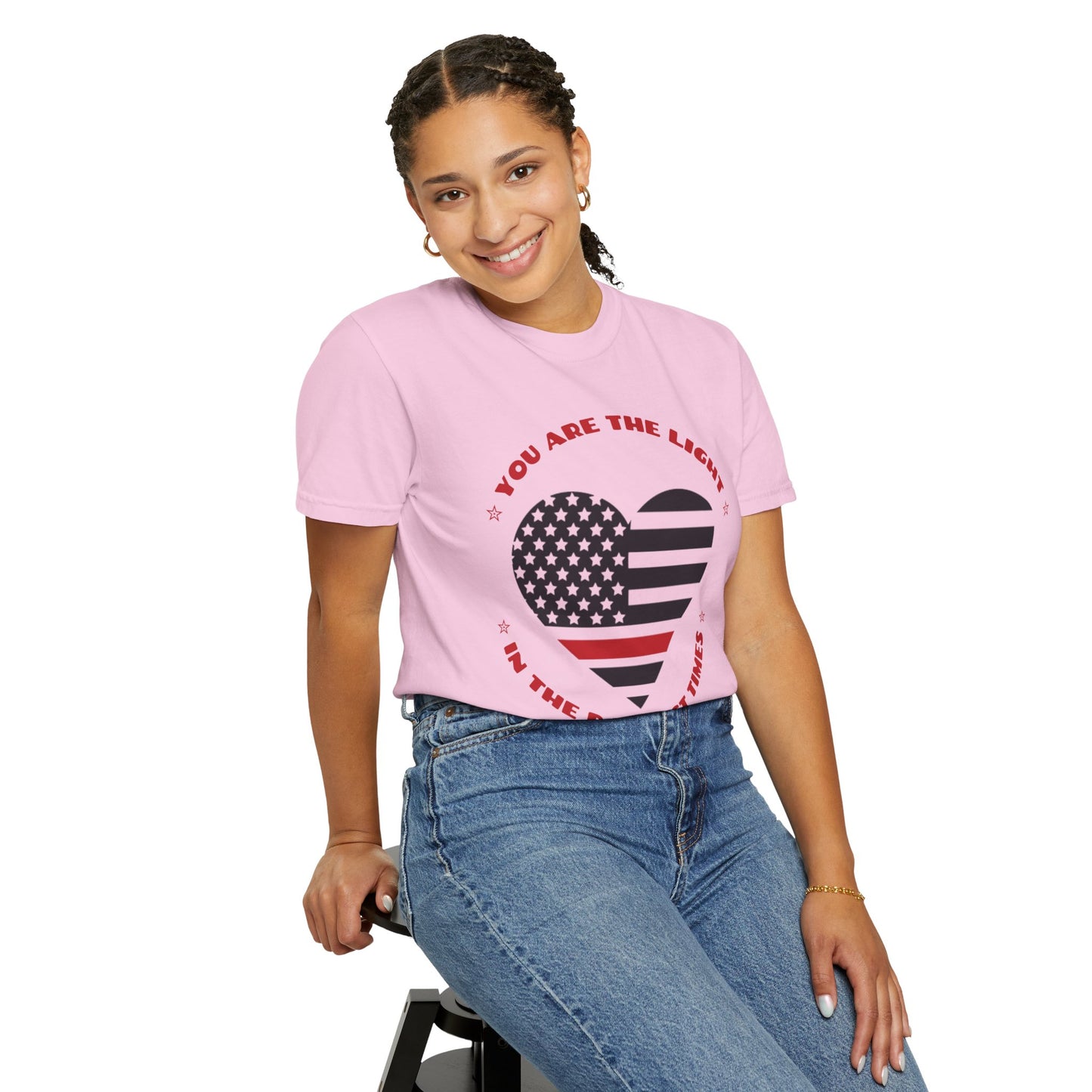 Firefighter Unisex Garment-Dyed T-Shirt – You are the light in the darkest times