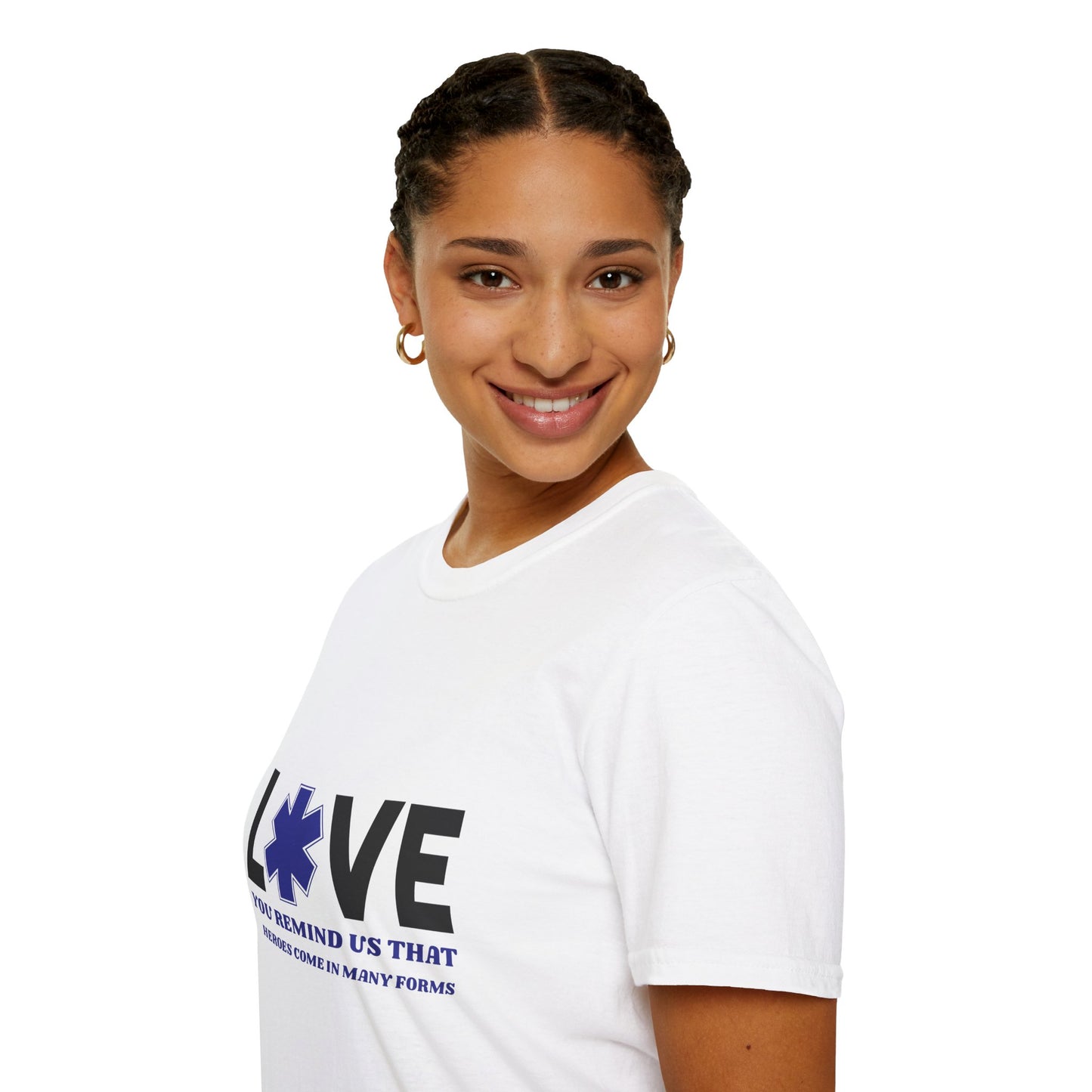 EMS Inspiration Softstyle T-Shirt – You remind us that heroes come in many forms