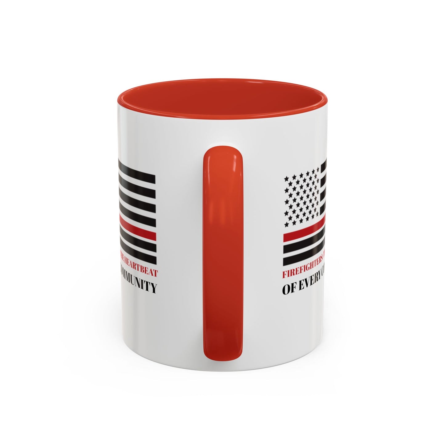Firefighter Accent Coffee Mug – Firefighters: The heartbeat of every community