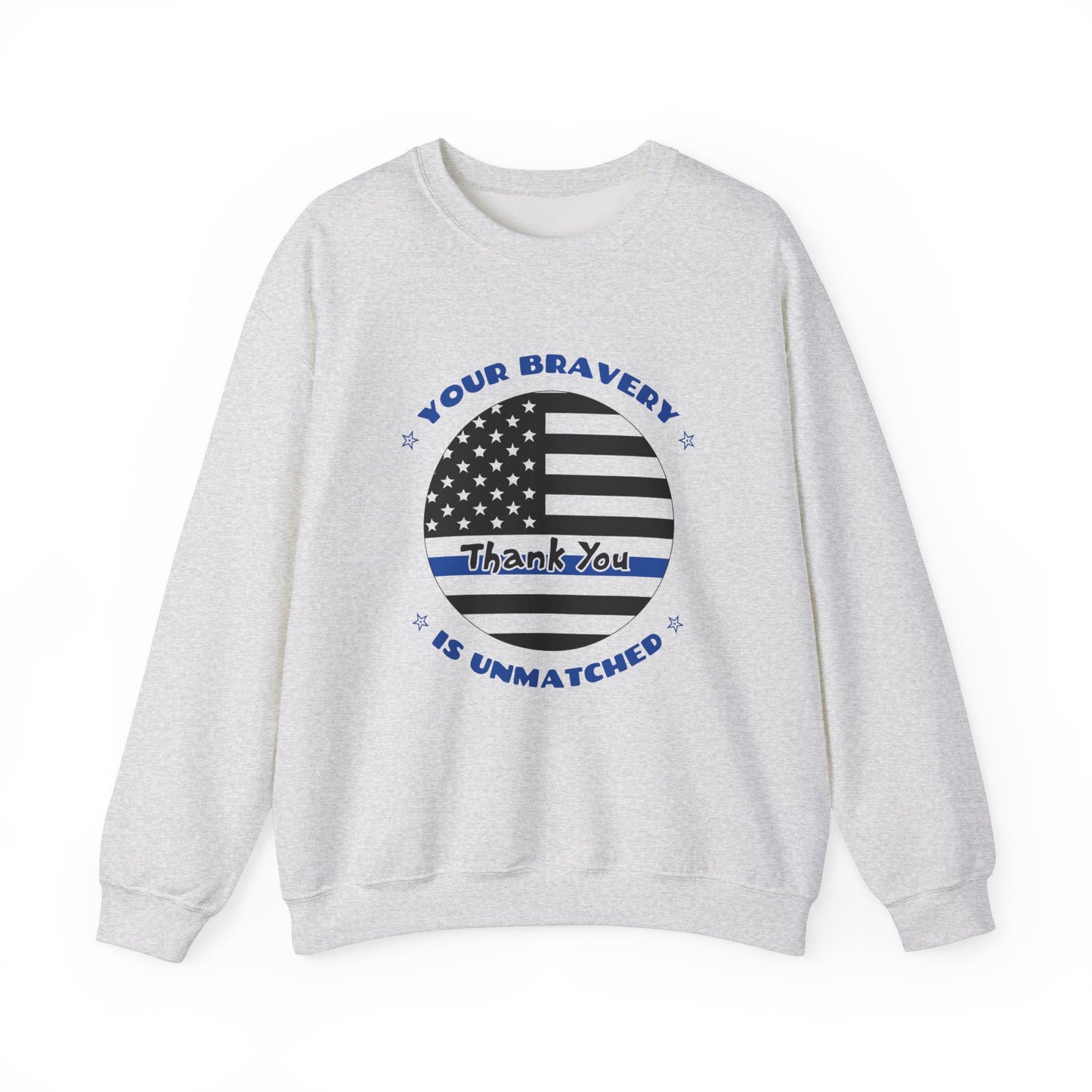 Police Unisex Heavy Blend Crewneck Sweatshirt – Your bravery is unmatched