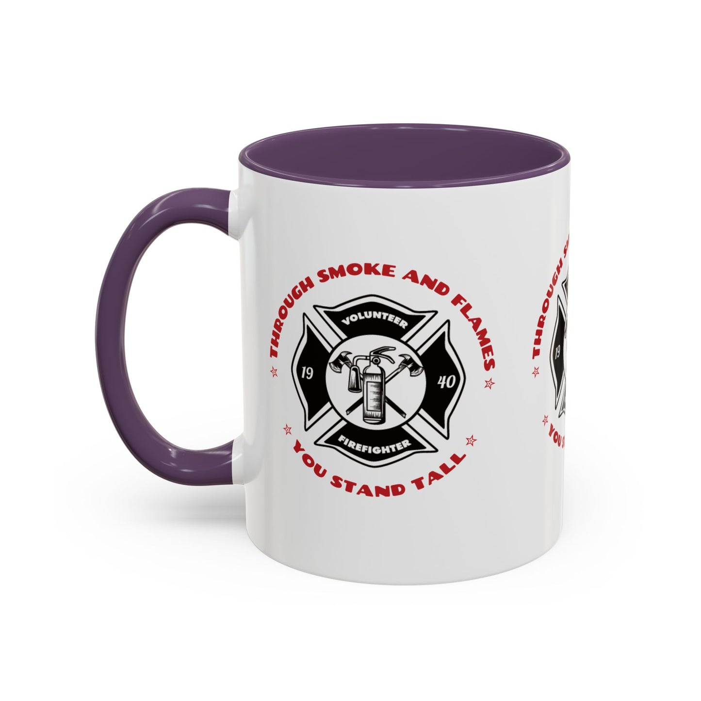 Firefighter Accent Coffee Mug – Through smoke and flames, you stand tall