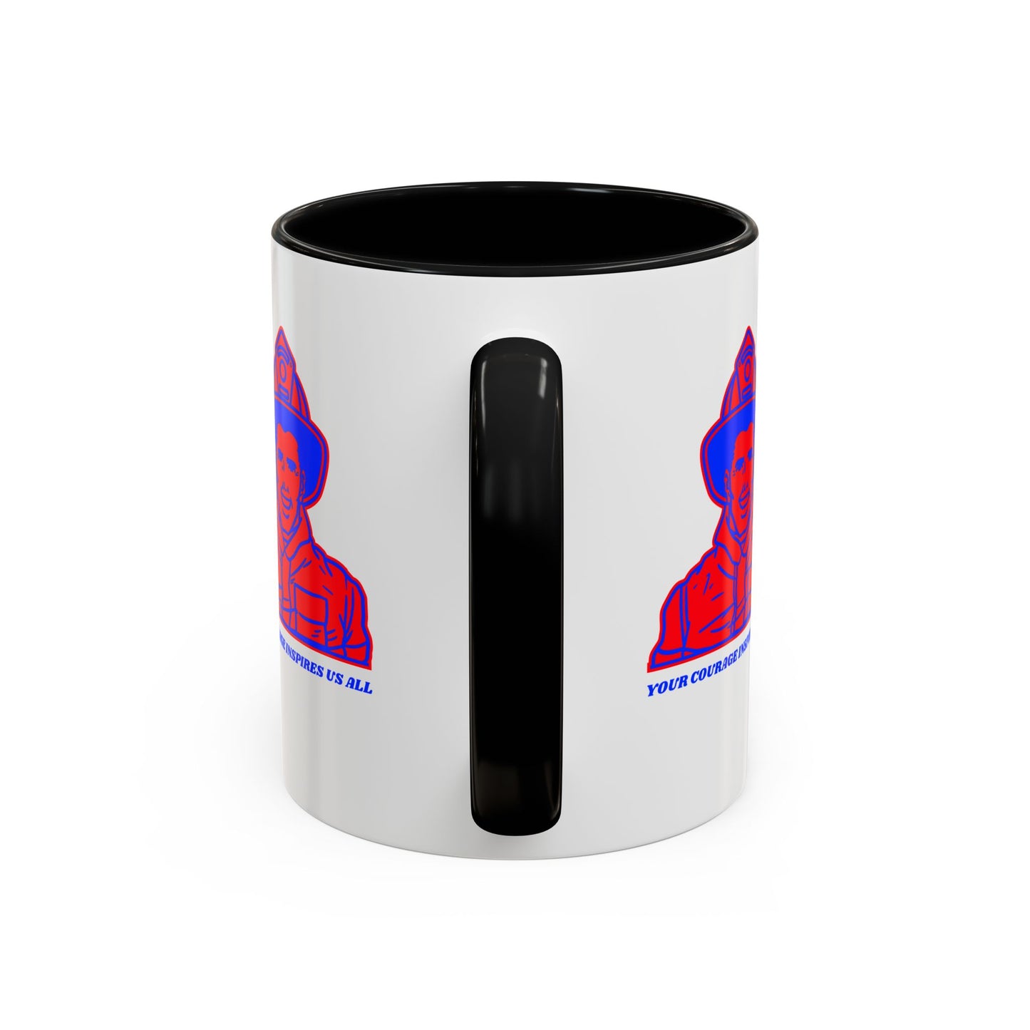 Firefighter Accent Coffee Mug – Your courage inspires us all