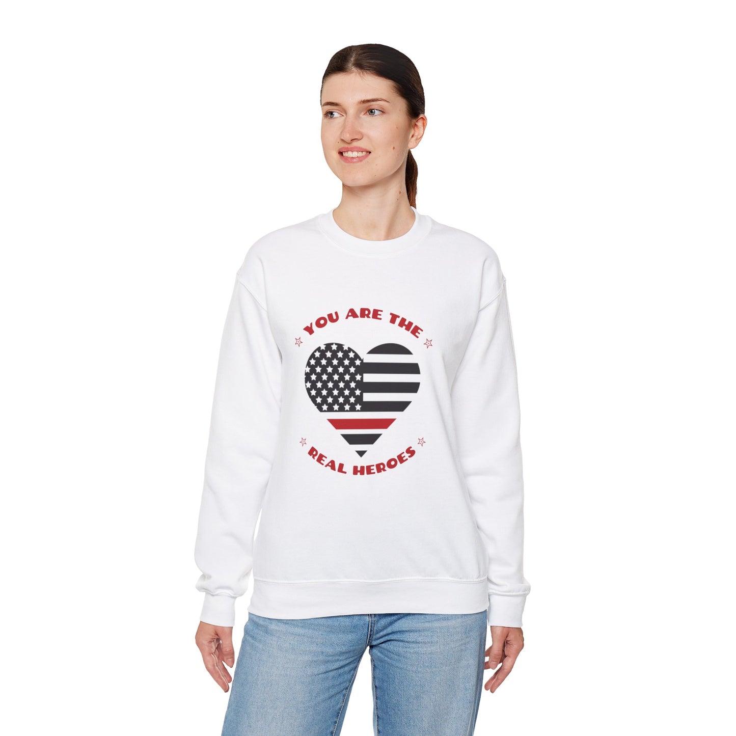 Firefighter Unisex Heavy Blend Crewneck Sweatshirt – You are the real heroes