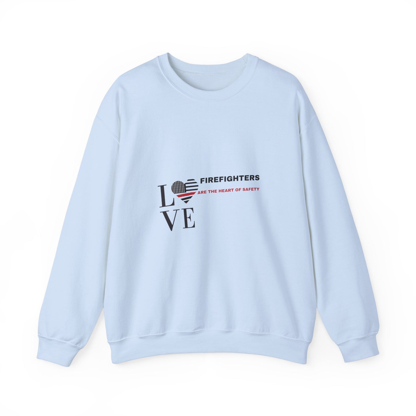 Firefighter Unisex Heavy Blend Crewneck Sweatshirt – Firefighters are the heart of safety