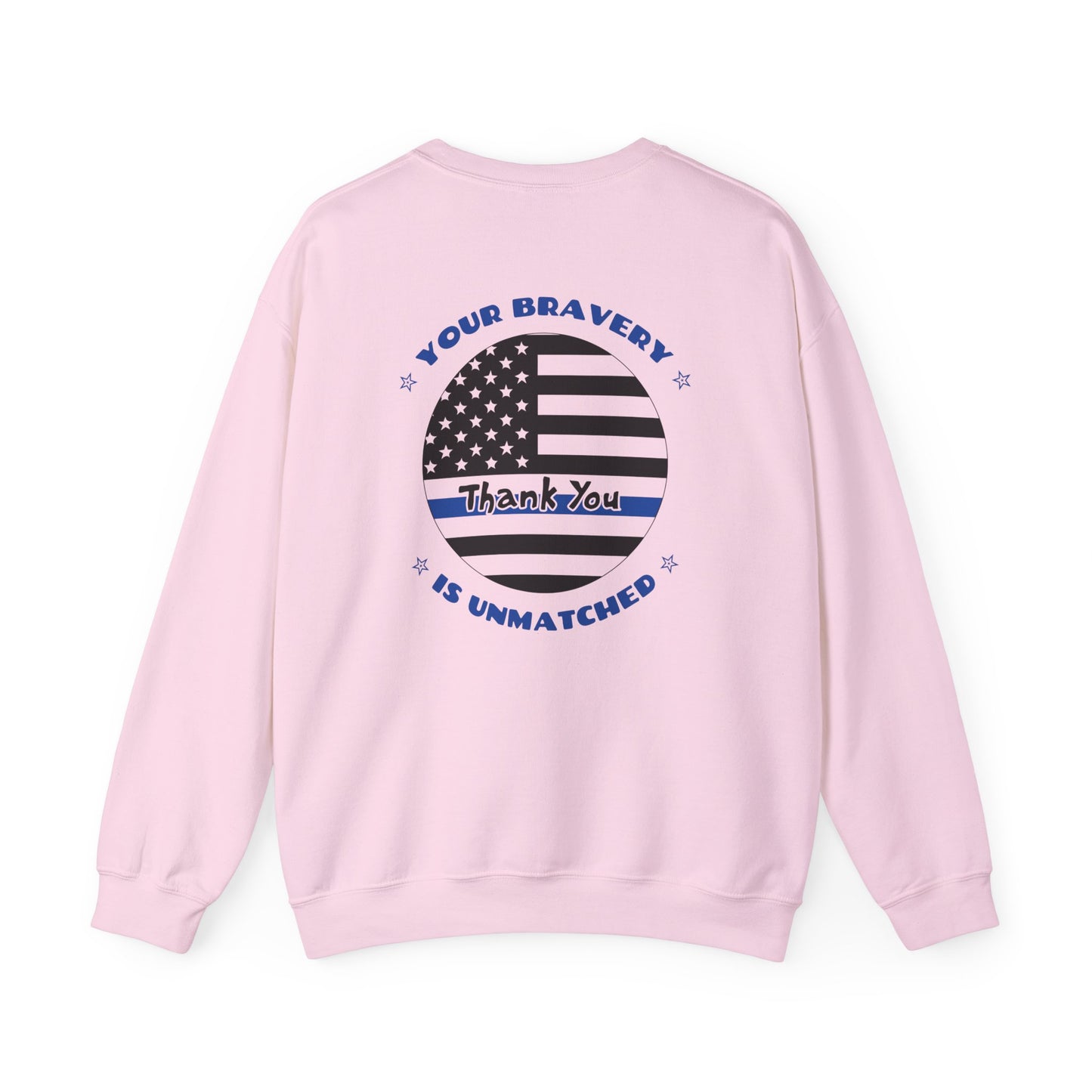 Police Unisex Heavy Blend Crewneck Sweatshirt – Your bravery is unmatched