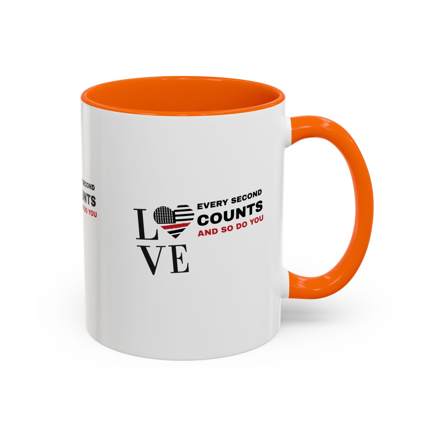 Firefighter Accent Coffee Mug – Every second counts, and so do you