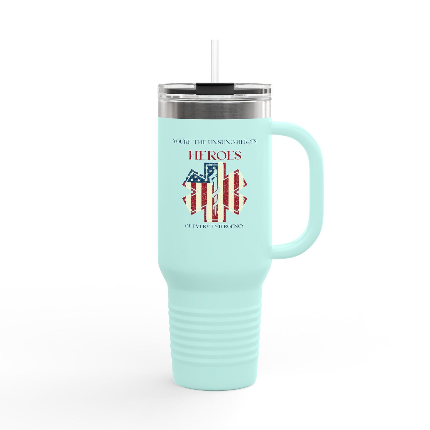 EMS Insulated Travel Mug, 40oz - You’re the unsung heroes of every emergency