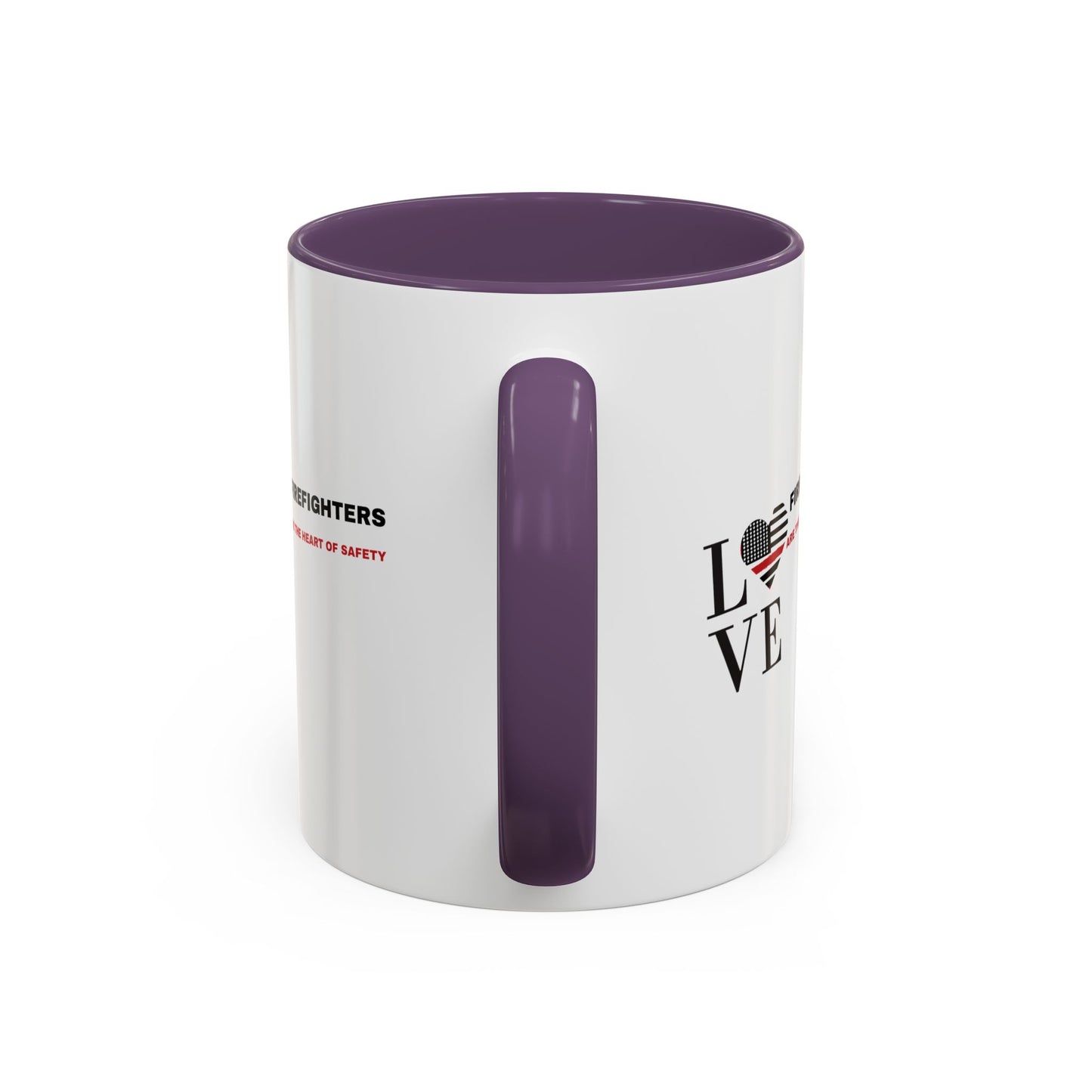 Firefighter Accent Coffee Mug – Firefighters are the heart of safety