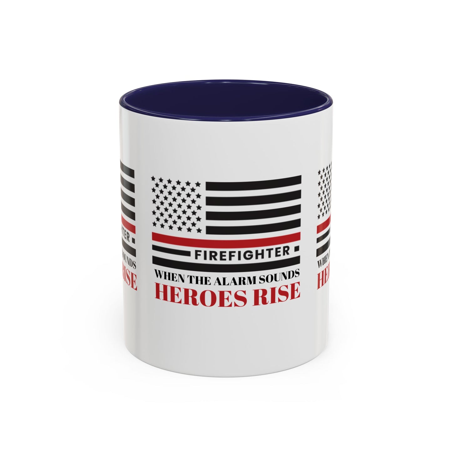 Firefighter Accent Coffee Mug – When the alarm sounds, heroes rise
